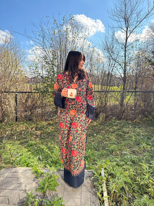 Noor-e-Neel – Heritage Shawl Shirt Series