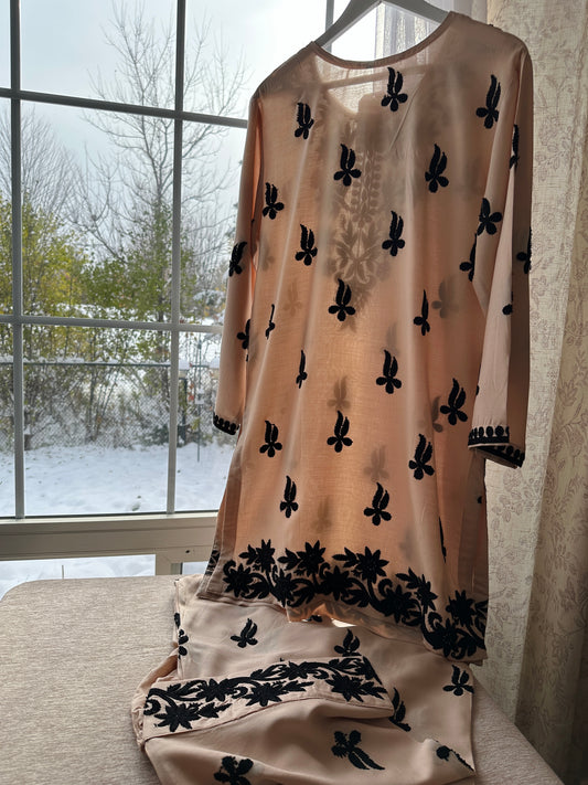 Zar-e-Chai - Farshi Shalwar Set