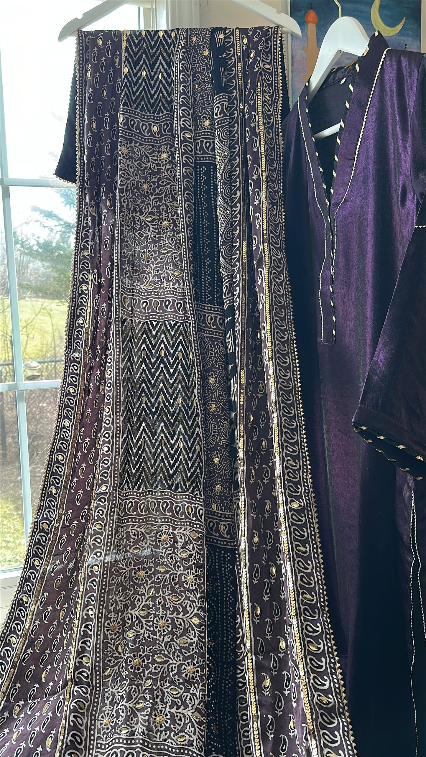Ajrak Mehr-e-Zar Élan – Where Heritage Meets Royal Depth