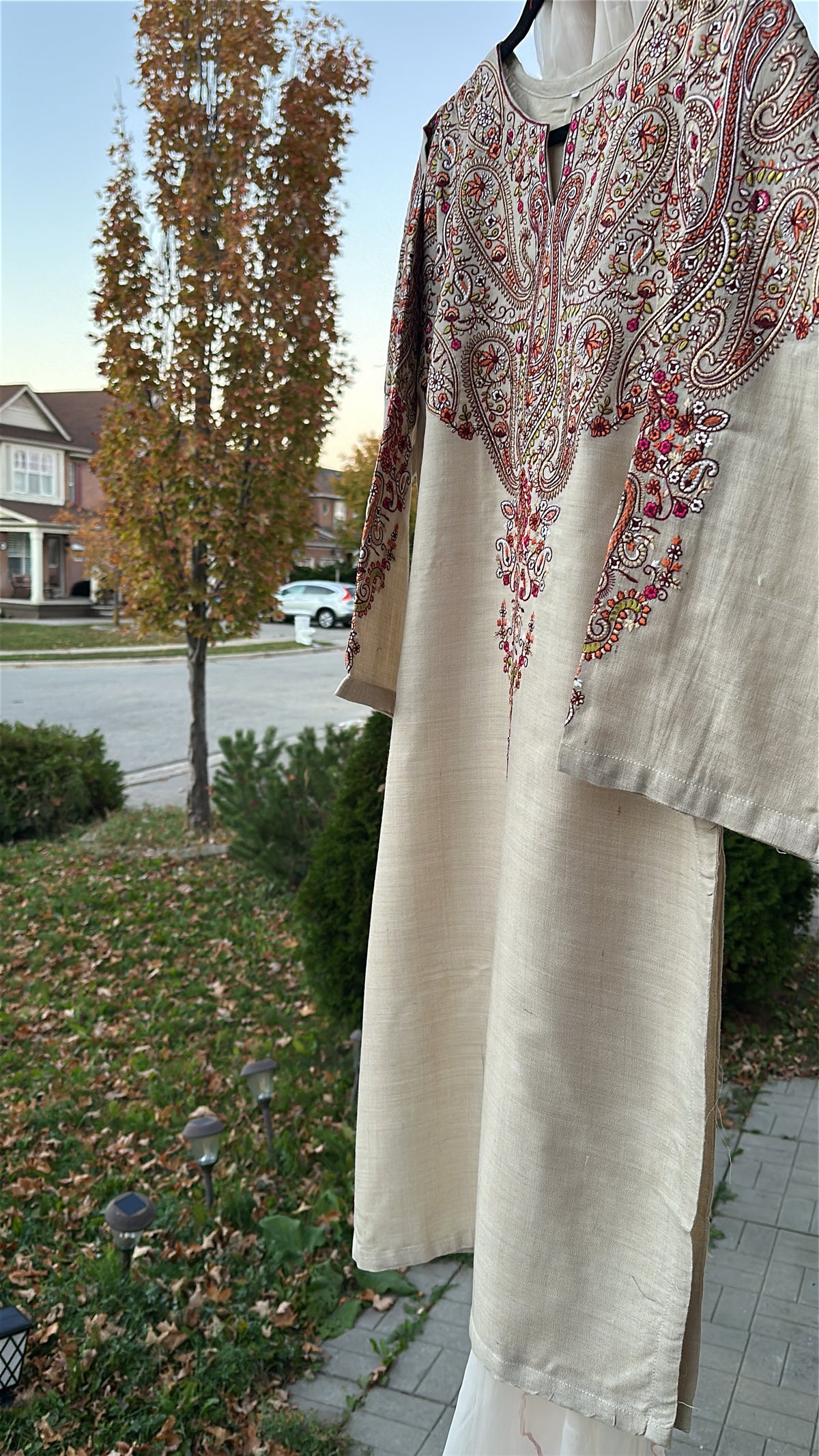 Champagne Rose / Pure Pashmina Kashmira — 3-Piece Set