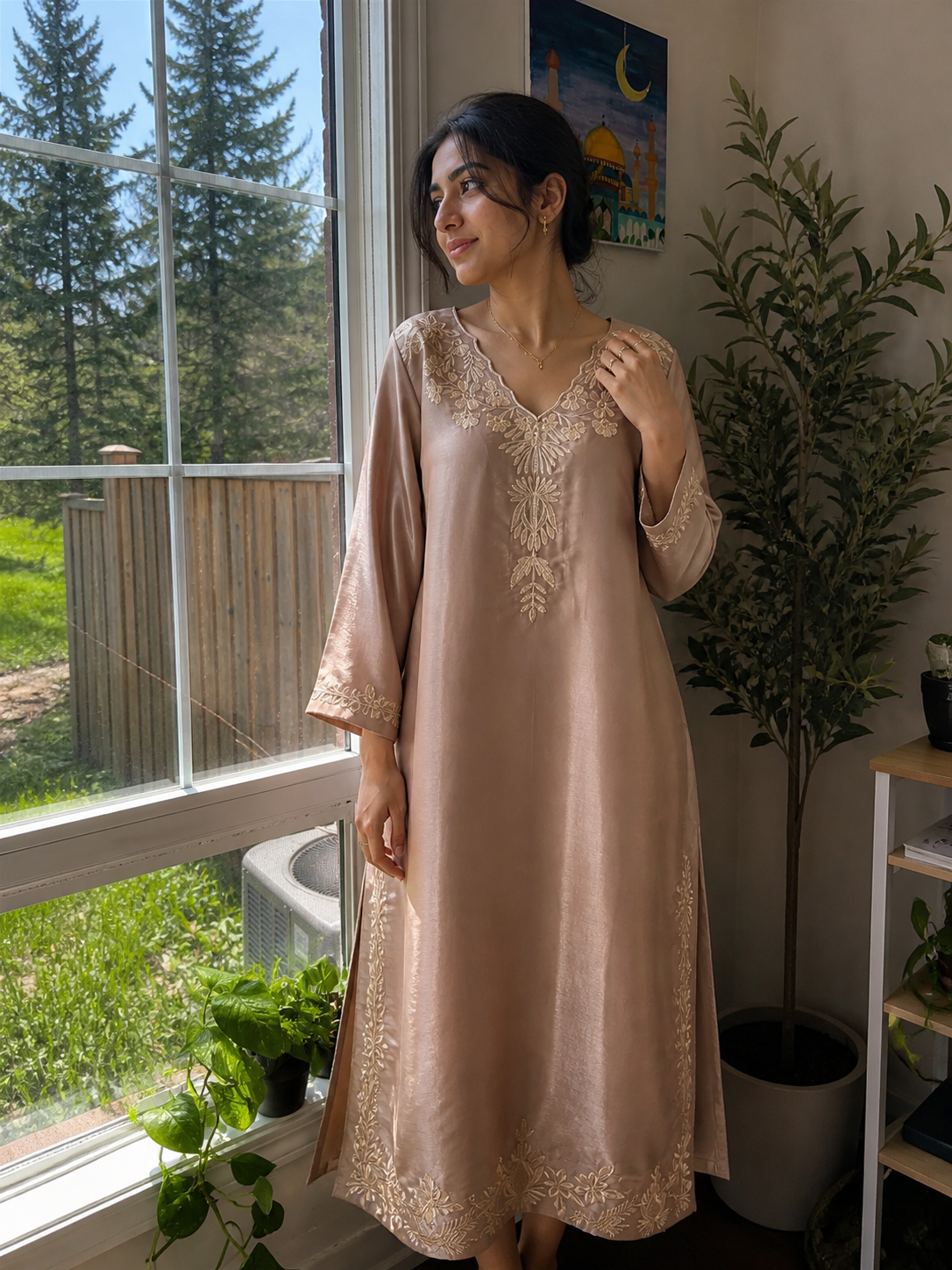 Desert Glow Élan – 2-Piece Kaftan Set