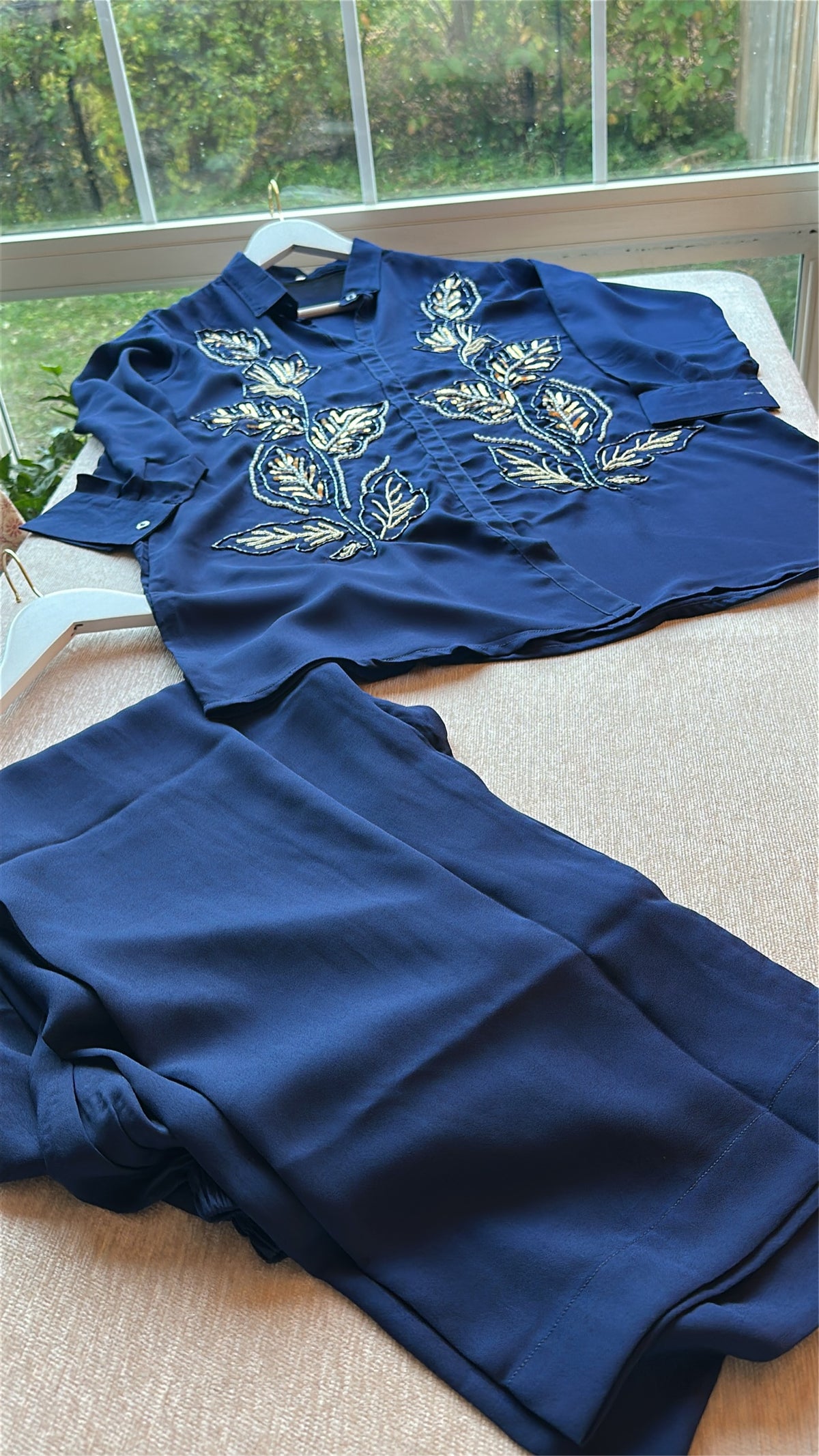 Twilight Feroza — Hand-Embroidered Georgette Co-ord Set