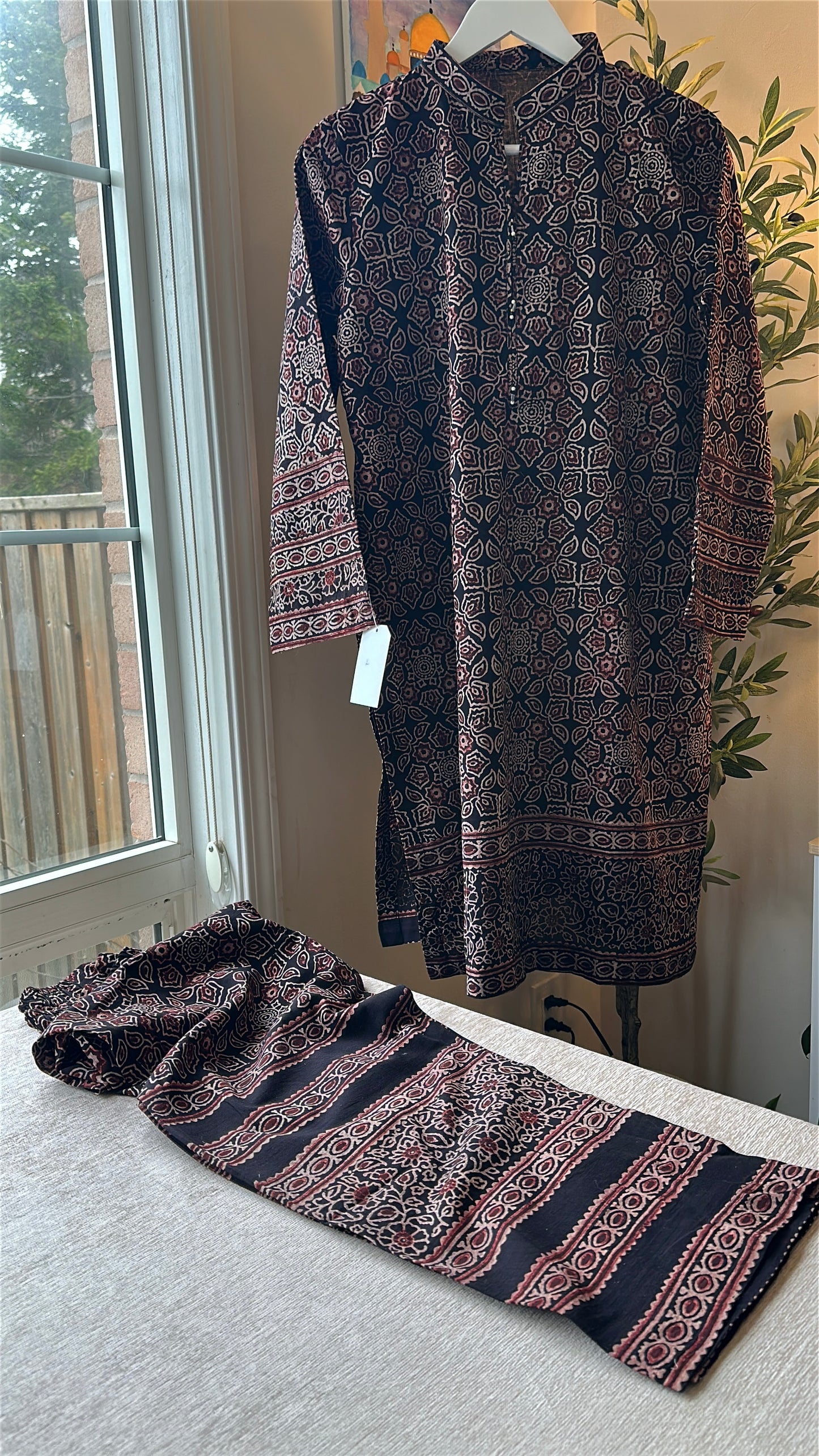 Rust Echo Co-ord – Ajrak Heritage