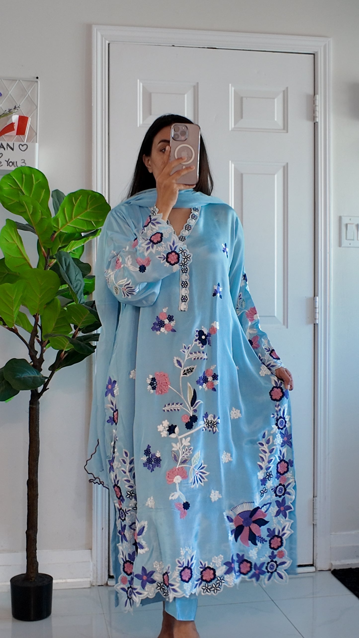 Azure Fleur Élan - kaftan set