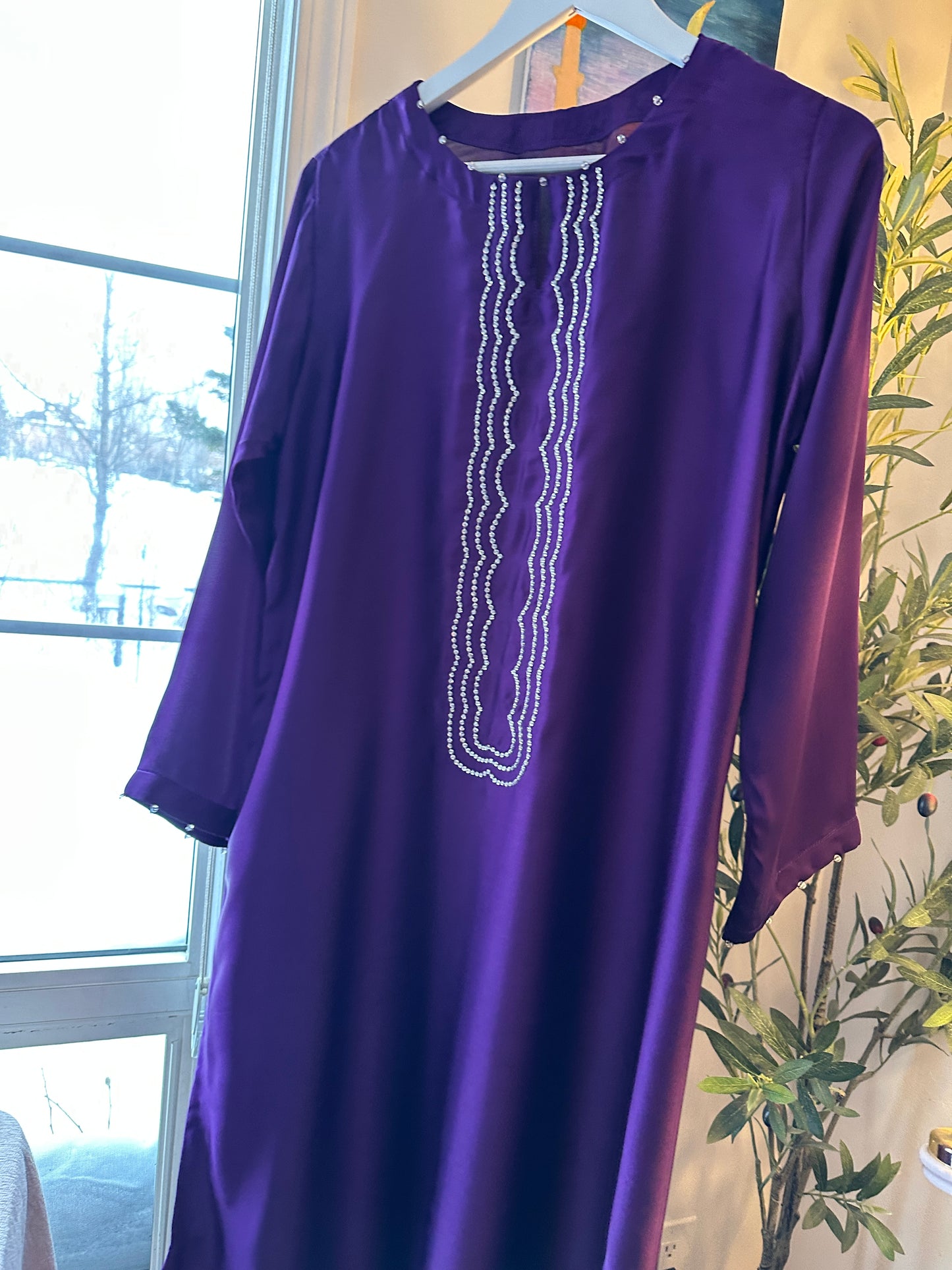 Midnight Plum – The Sequins Dress