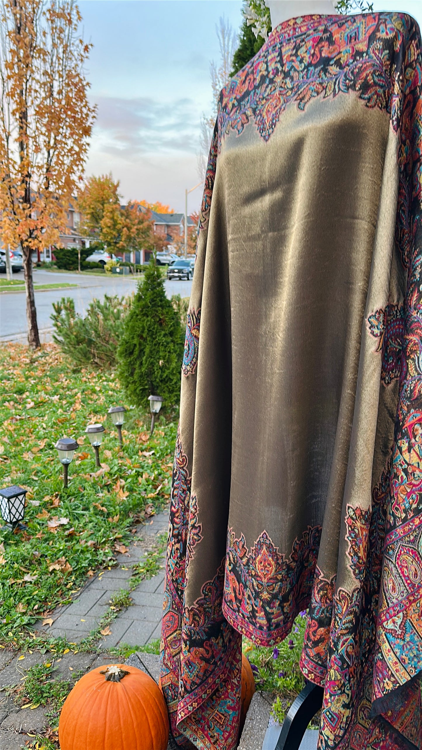 Mughal Muse Moonlit Shawl