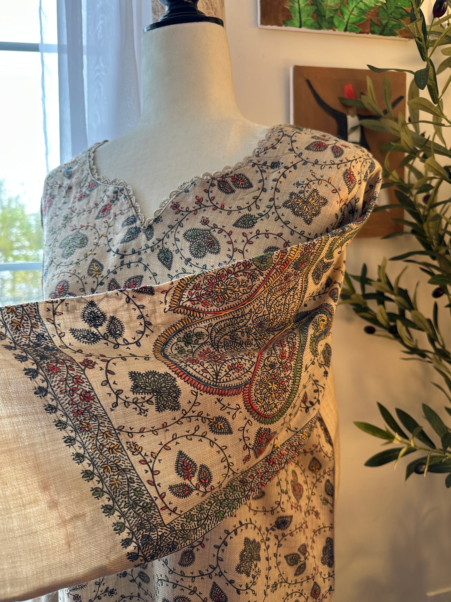 Bagh-e-Kalam – Kalamkari Shawl Shirt