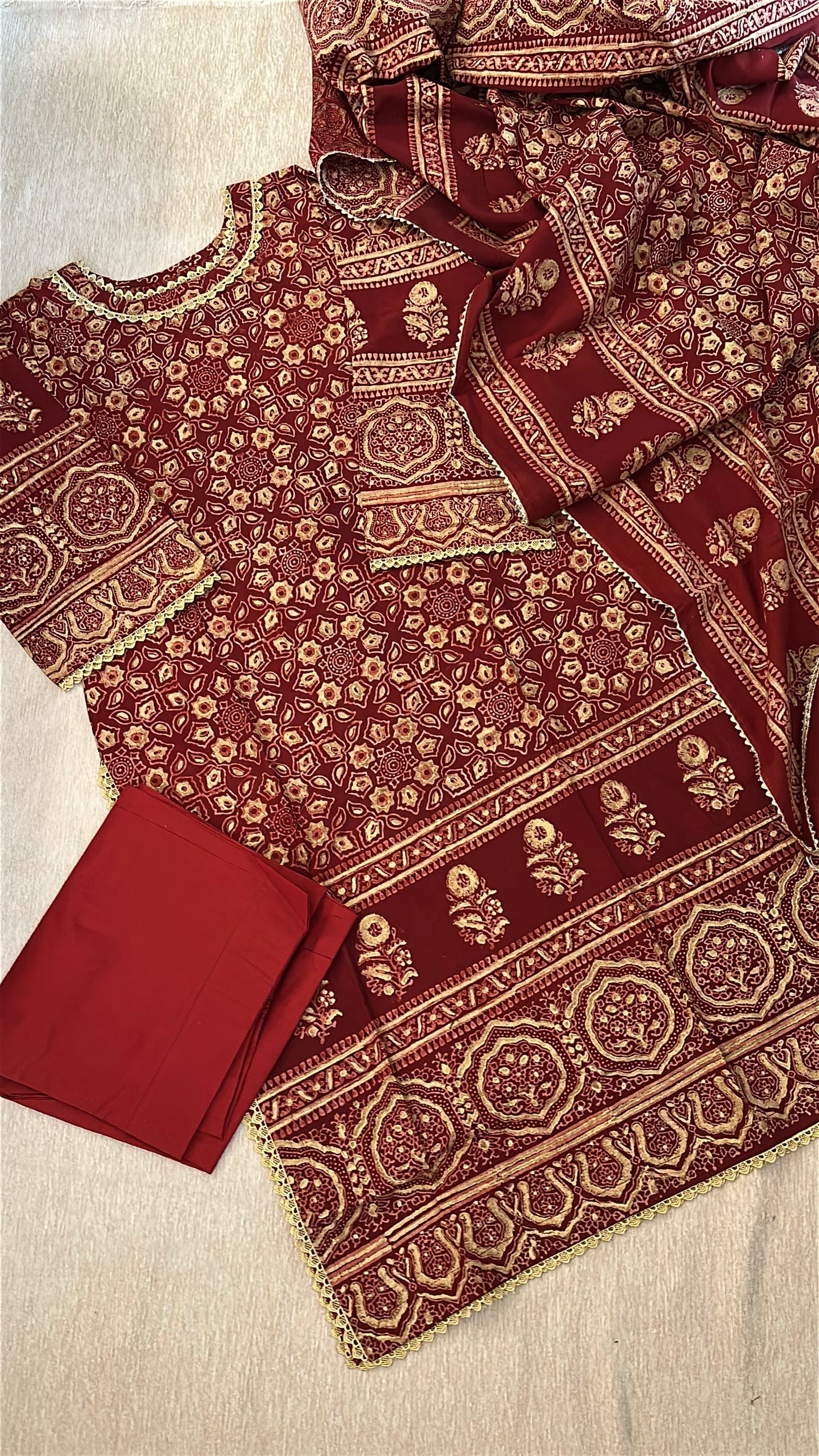 Rang-e-Zar - The Heritage Ajrak Collection