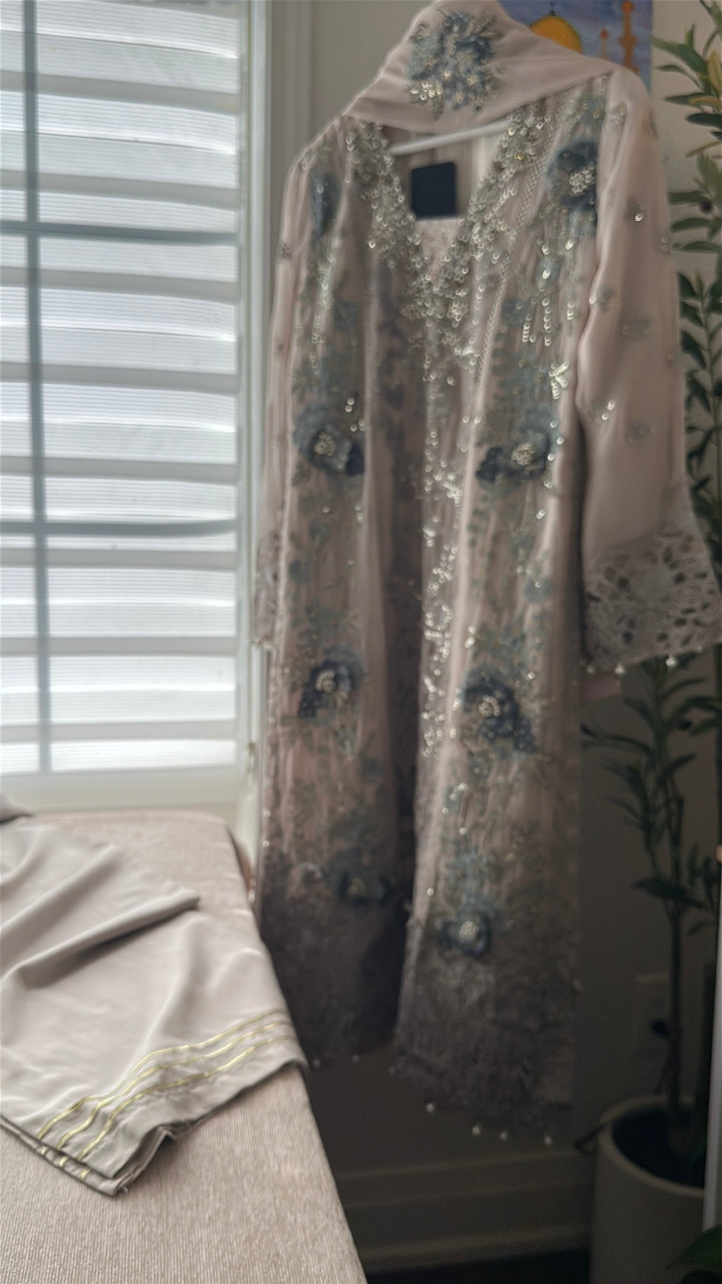 Mink Feroza Élan — Luxury Embellished Chiffon 3-Piece