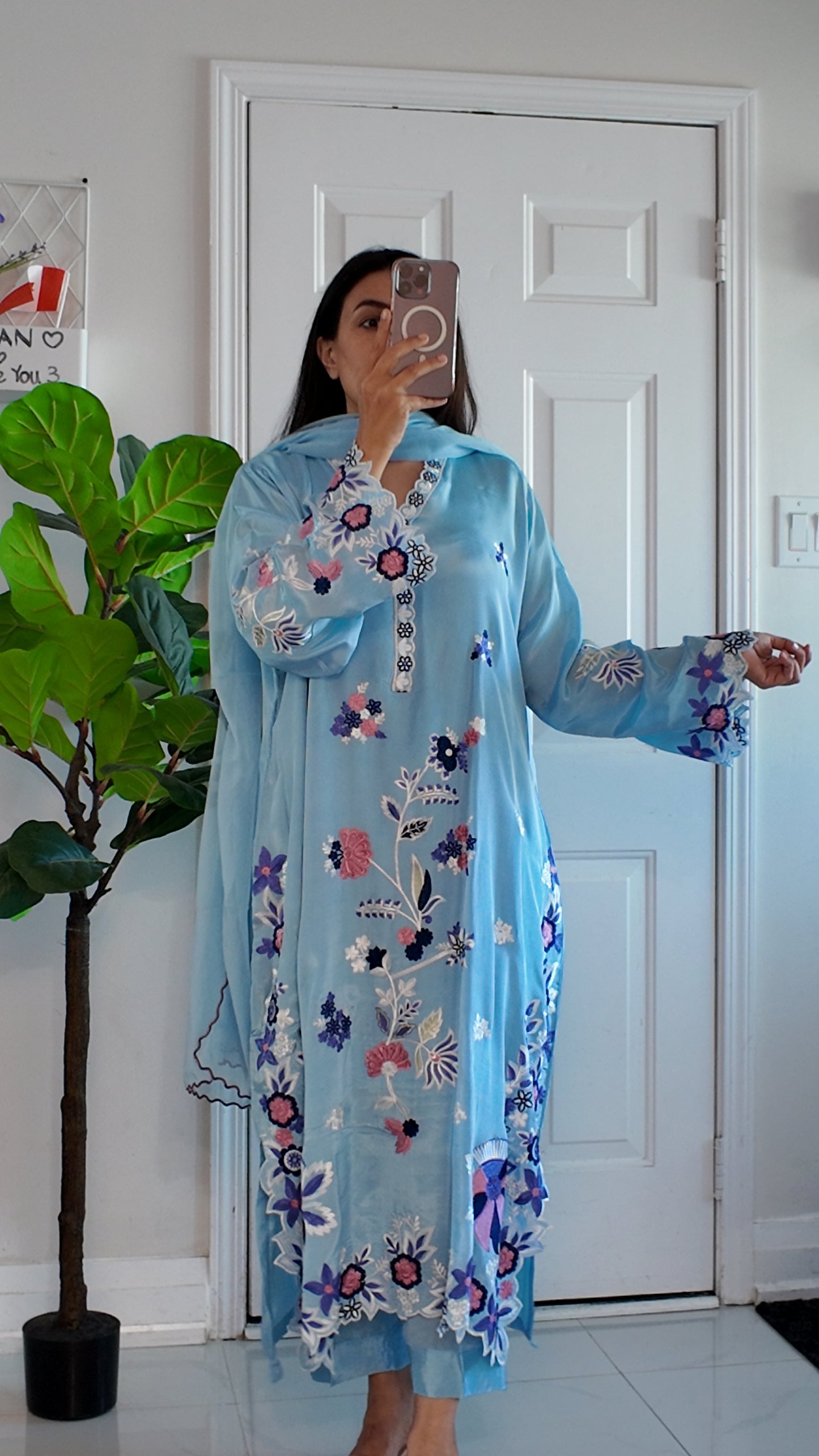 Azure Fleur Élan - kaftan set