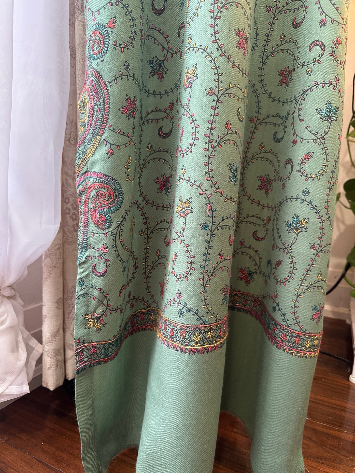 Sabr-e-Sabz – Kalamkari Shawl Shirt