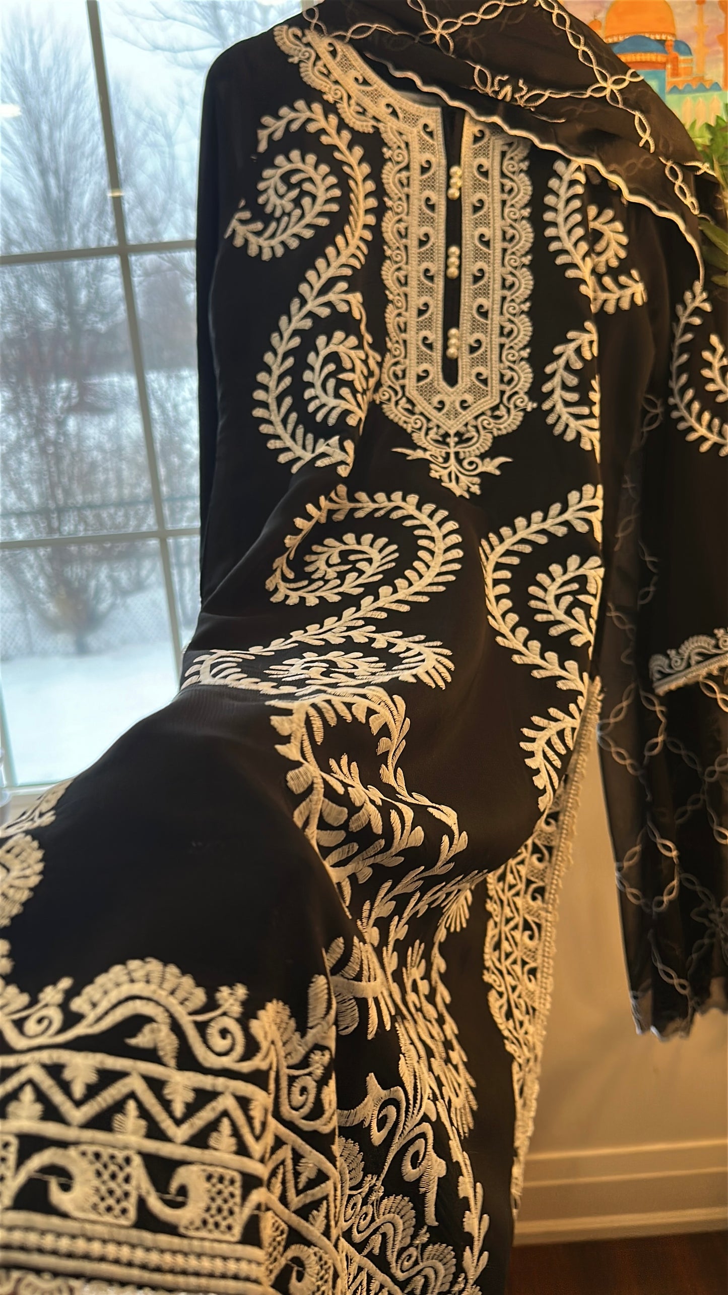 Noir Kashmira – Timeless Elegance in Raw Silk