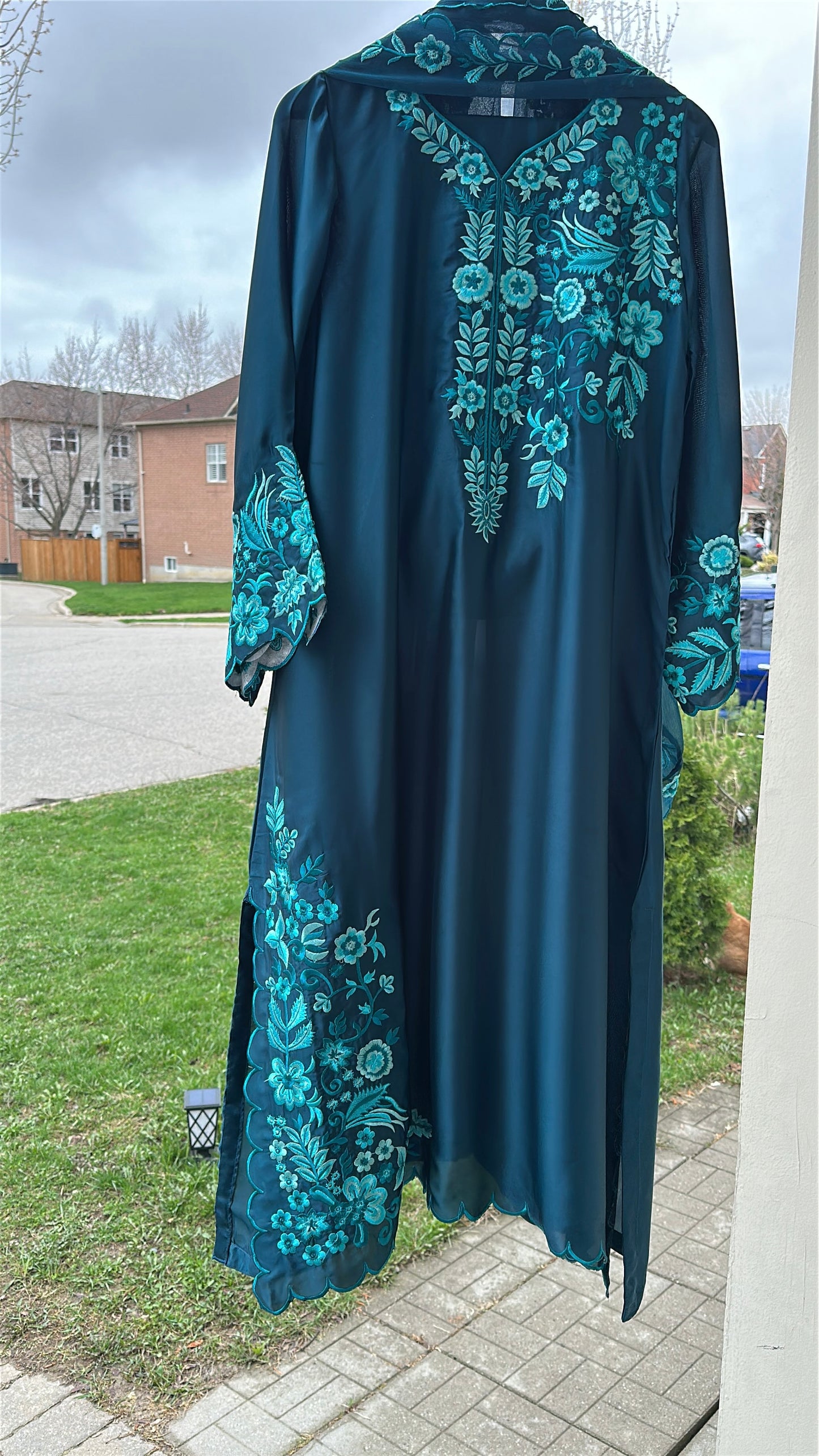 Zamurd Teal Élan - Kaftan Set