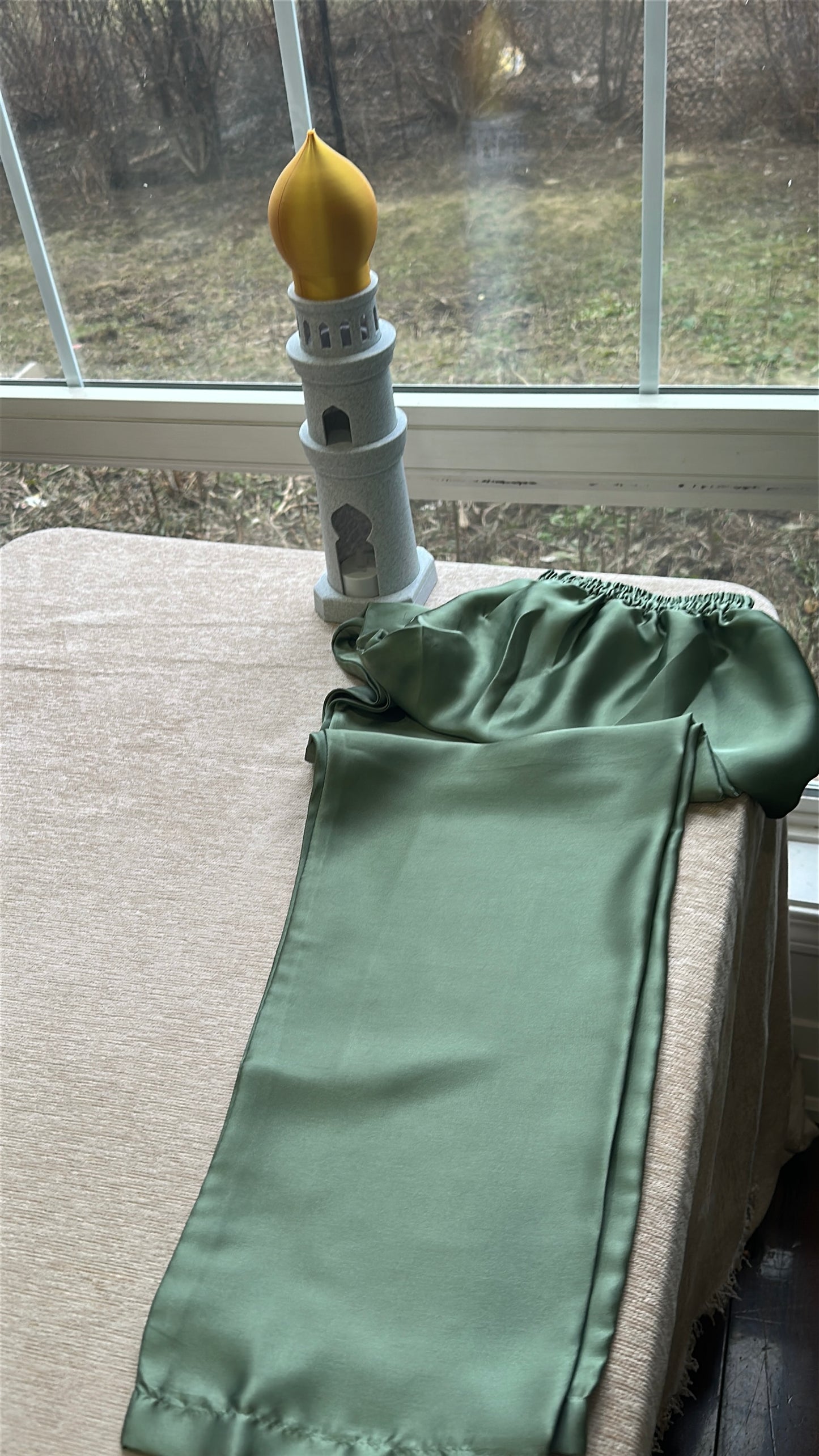 Sage Élan – Timeless Grace in Soft Silk