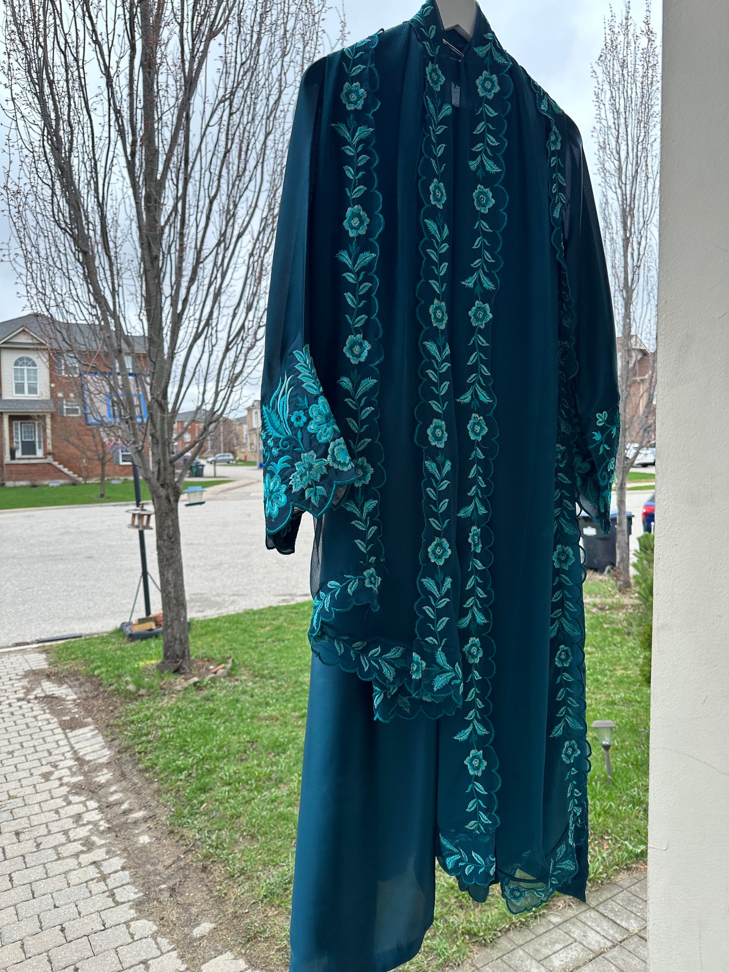 Zamurd Teal Élan - Kaftan Set