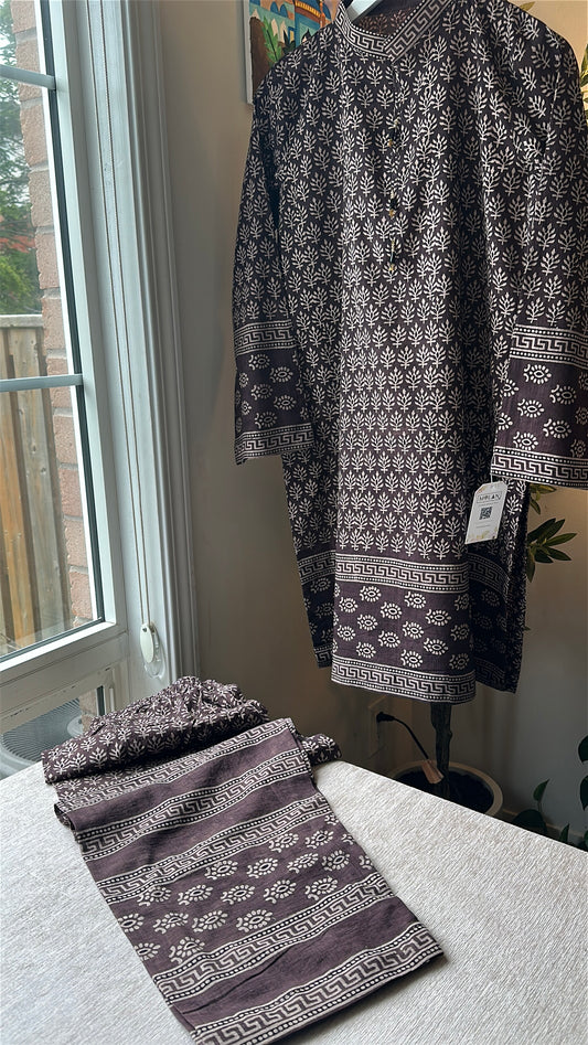 Mocha Muse Co-ord – Ajrak Heritage