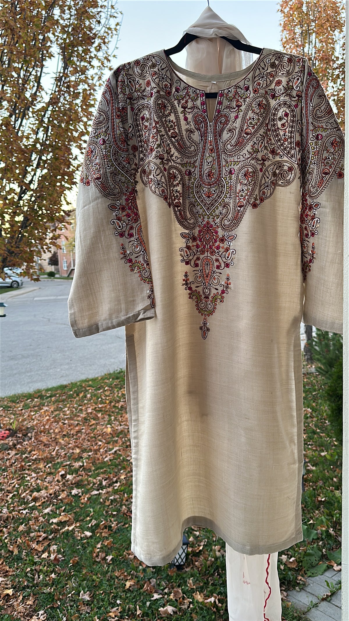 Champagne Rose / Pure Pashmina Kashmira — 3-Piece Set