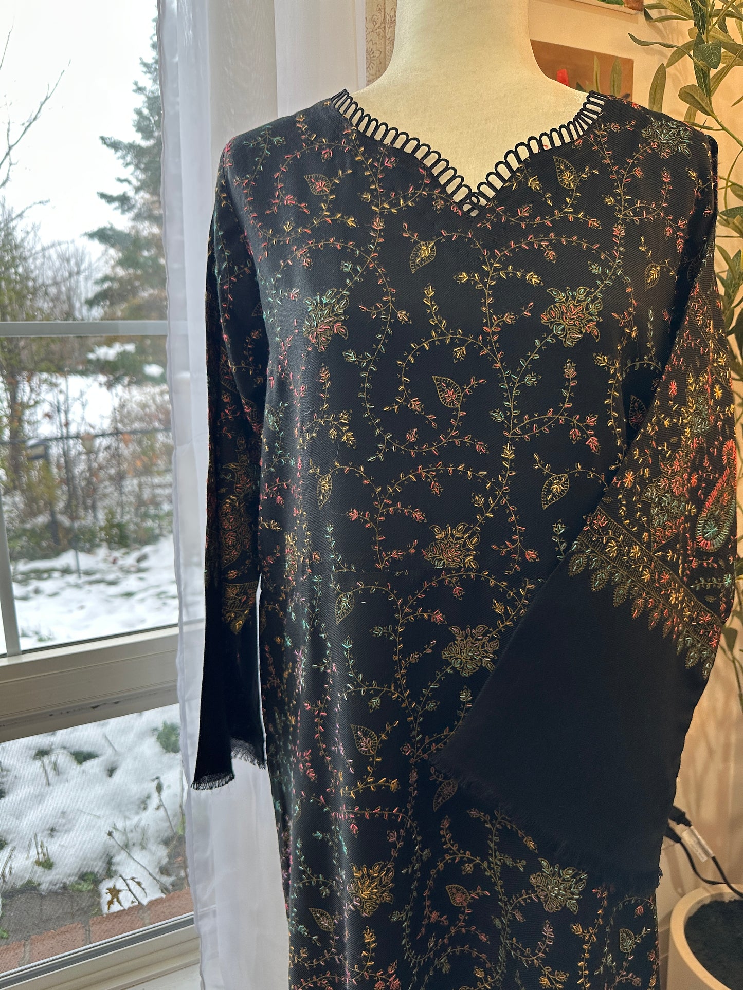 Zar-e-Qalam – Kalamkari Shawl Shirt