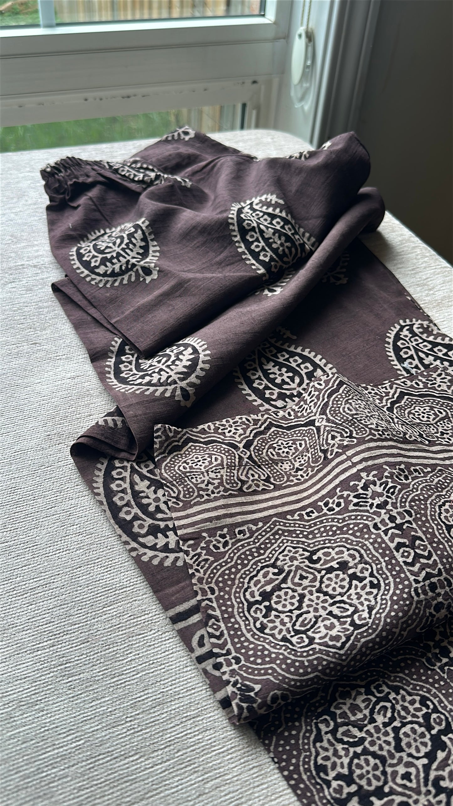 Espresso Drift Co-ord – Ajrak Heritage