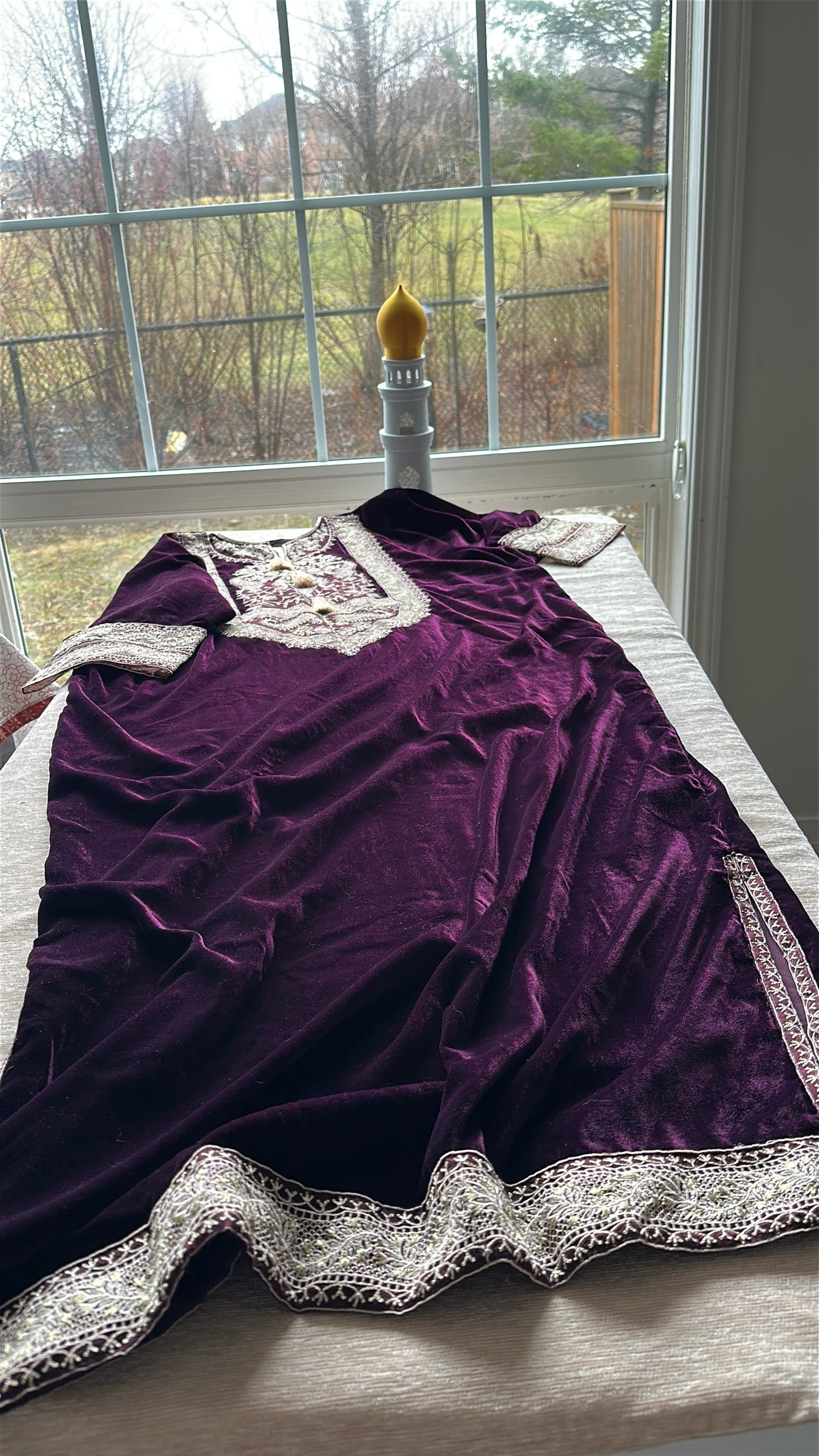 Mulberry Plum Kaftan – Velvet Evening Grace