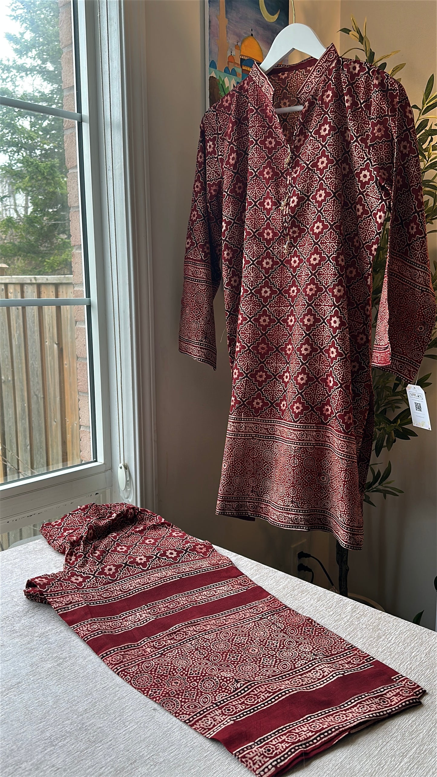 Indus Bloom Co-ord – Ajrak Heritage