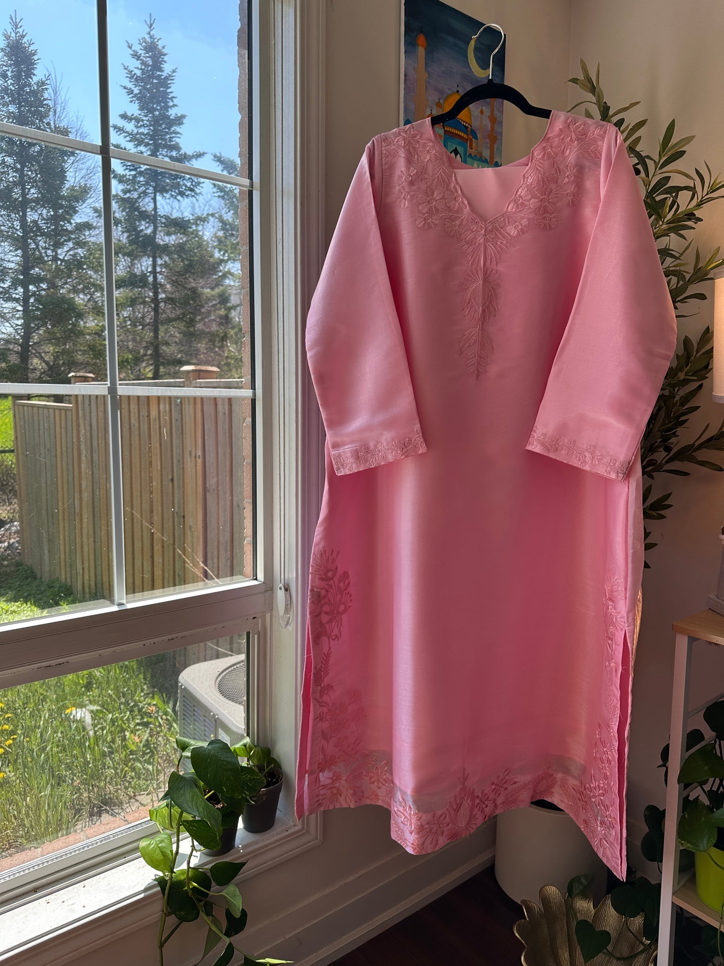 Rose Mist Élan – 2-Piece Kaftan Set