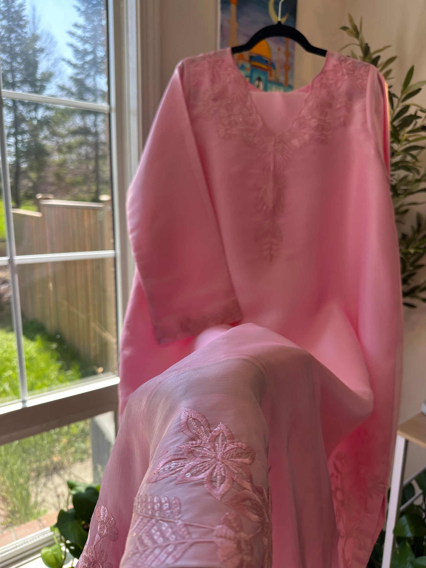 Rose Mist Élan – 2-Piece Kaftan Set