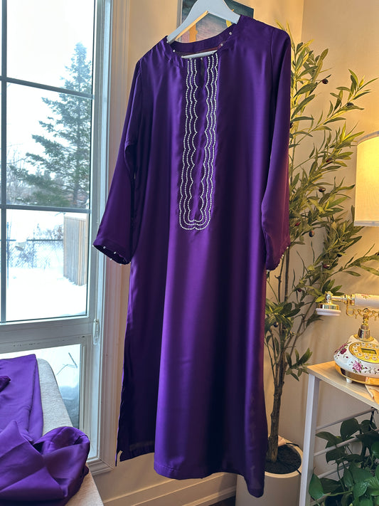 Midnight Plum – The Sequins Dress