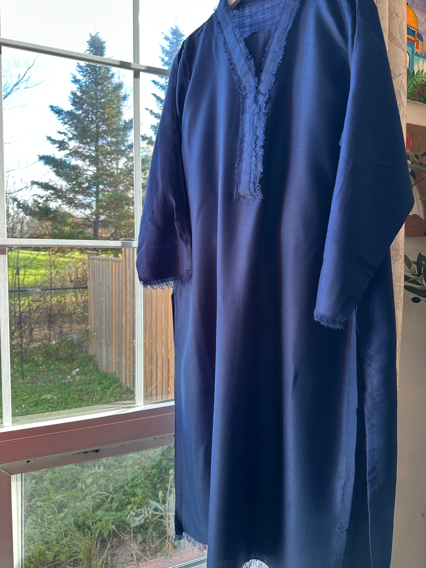 Midnight Mirage – Pashmina Cord Set (Navy Blue)