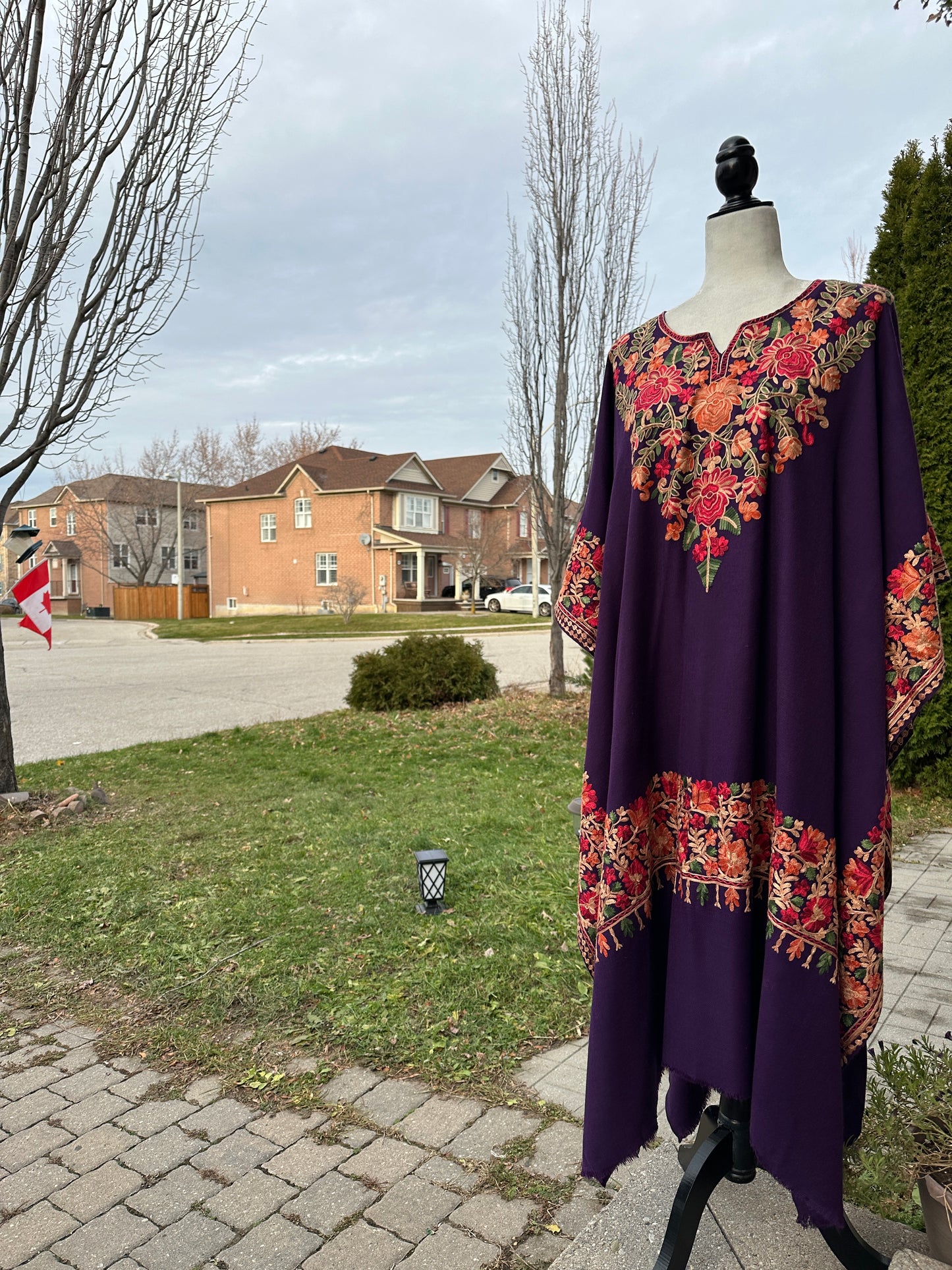 Shab-e-Jaam – The Midnight Vineyard Shawl Shirt ( Cape )