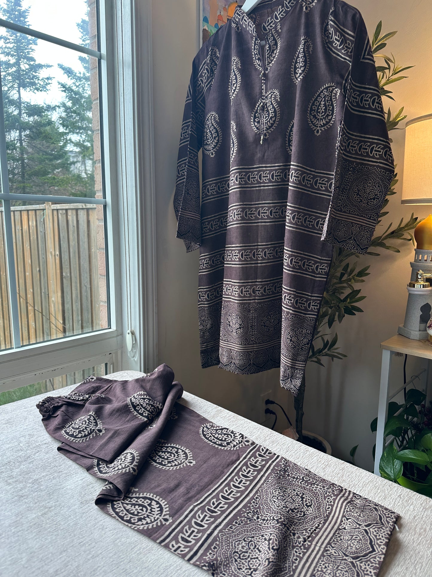 Espresso Drift Co-ord – Ajrak Heritage