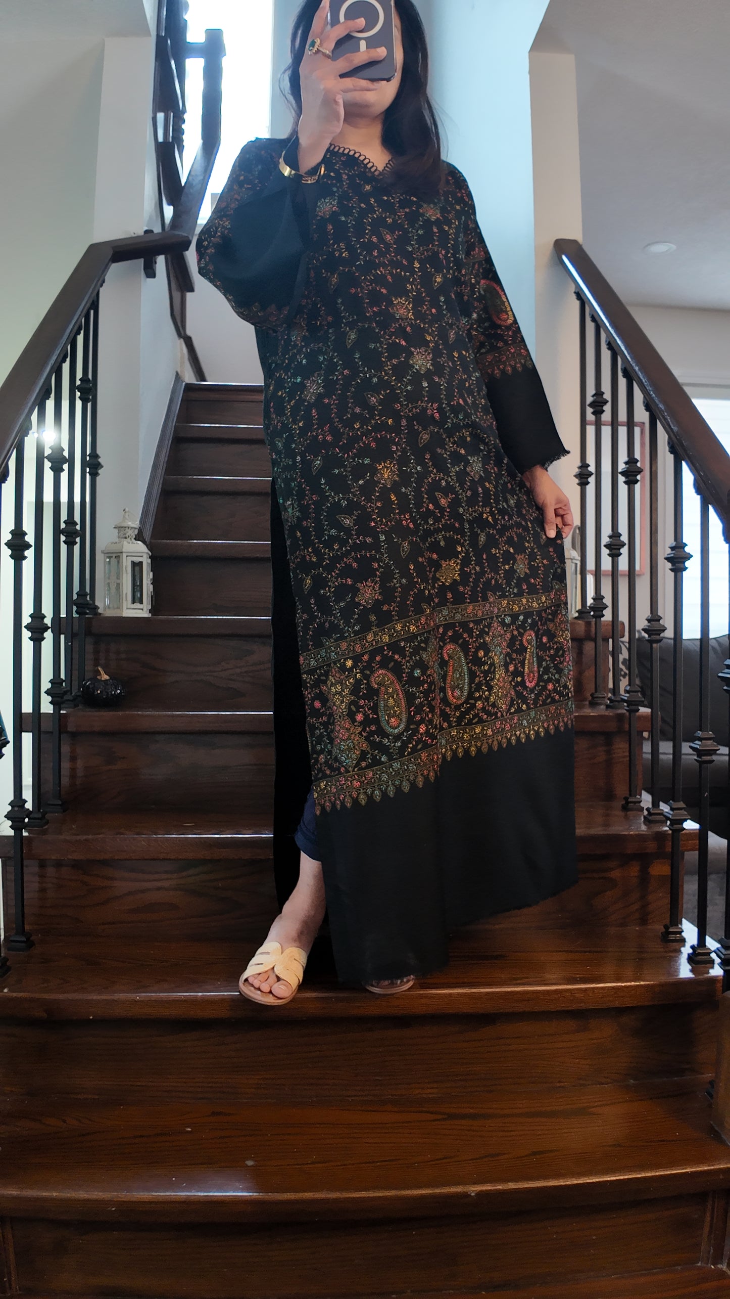 Zar-e-Qalam – Kalamkari Shawl Shirt