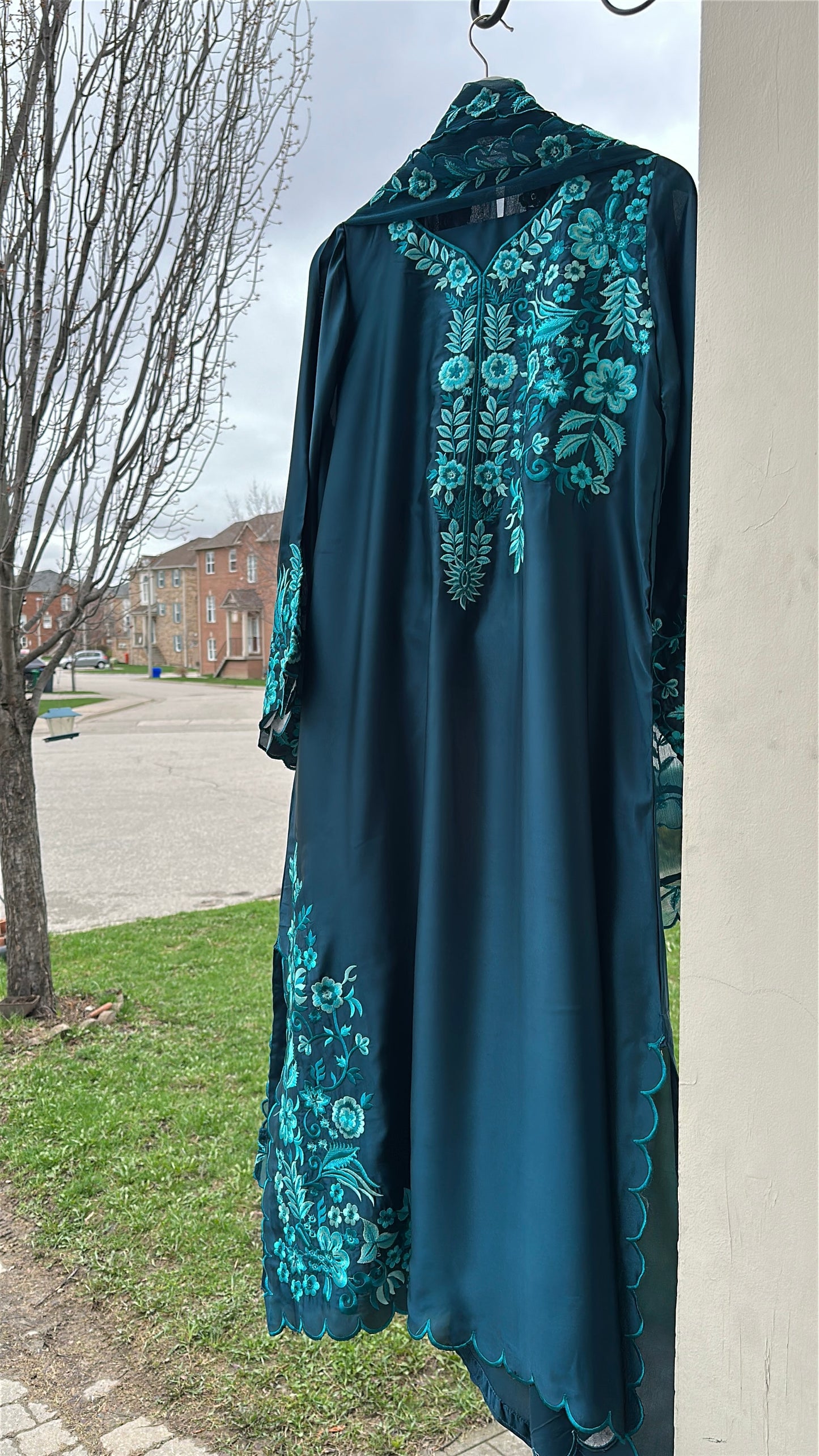 Zamurd Teal Élan - Kaftan Set