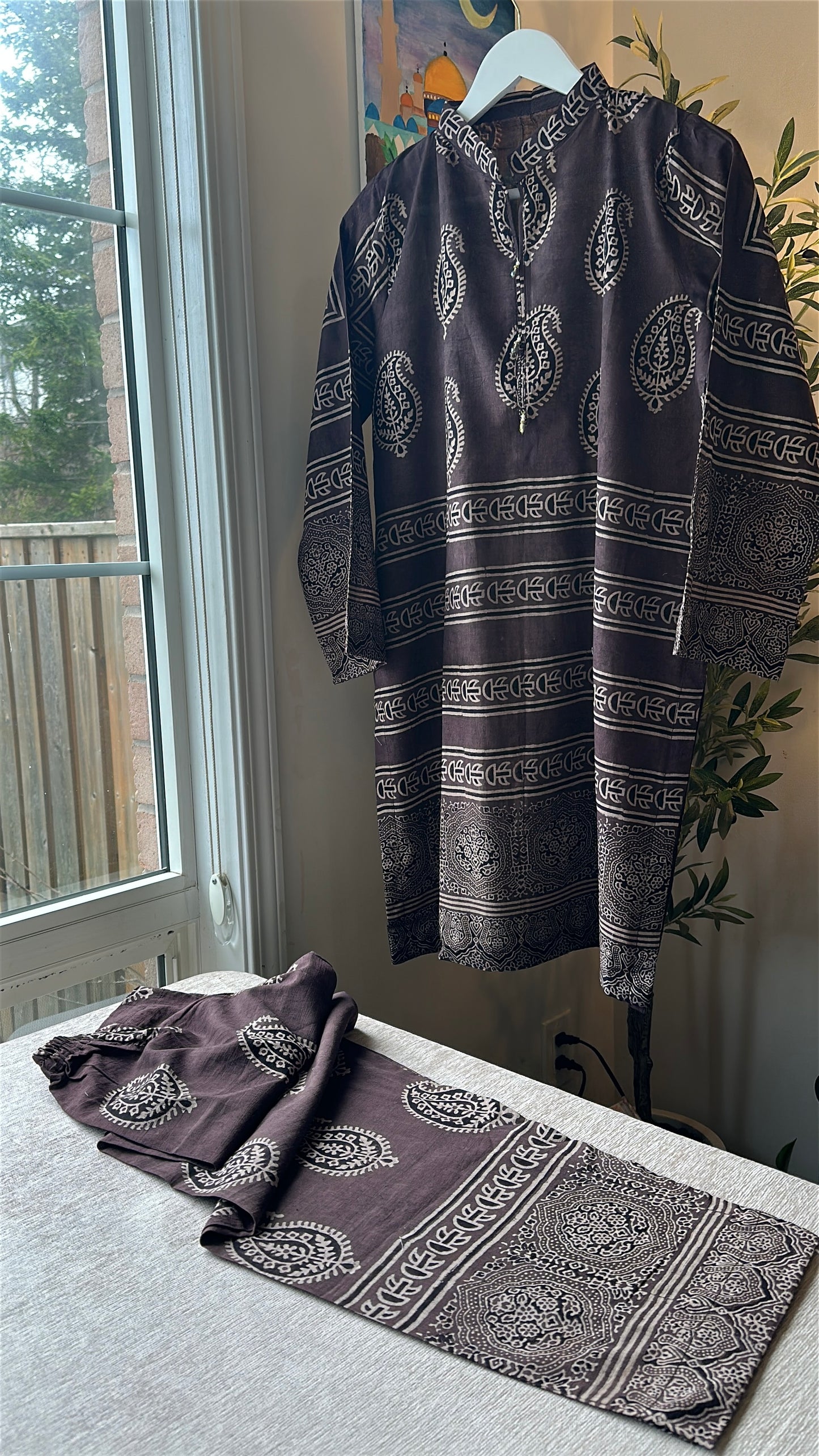 Espresso Drift Co-ord – Ajrak Heritage