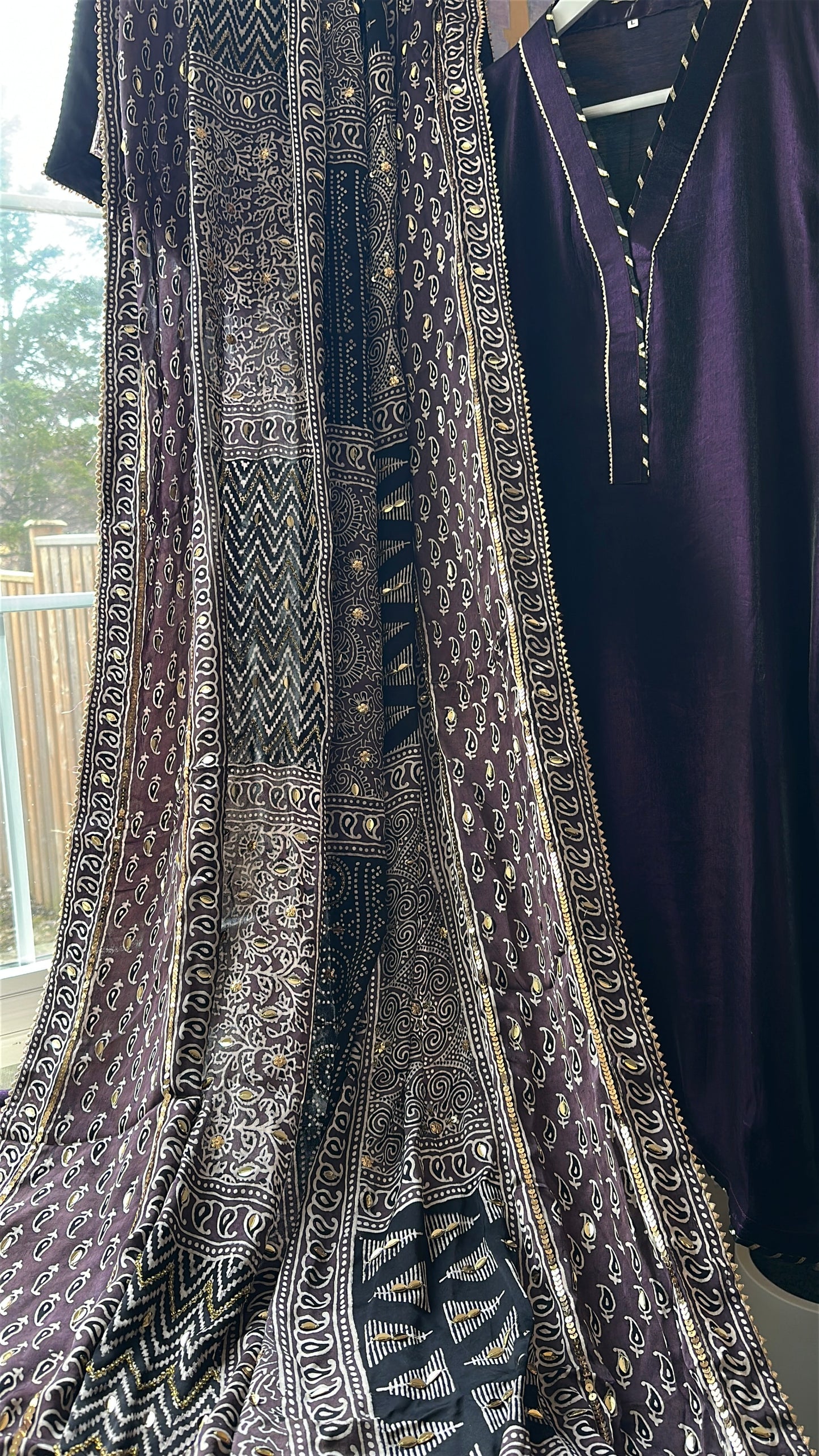Ajrak Mehr-e-Zar Élan – Where Heritage Meets Royal Depth