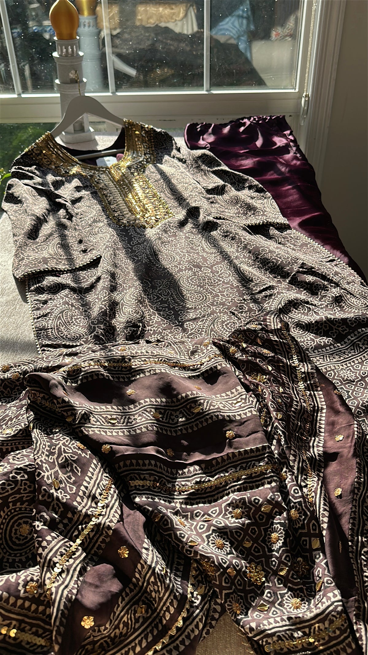 Mulberry Neel Zareen - Organic Ajrak