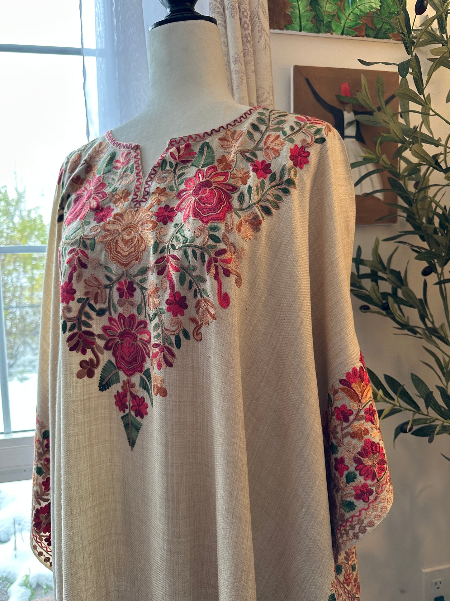 Gulabkaar –  Poncho Shawl Shirt