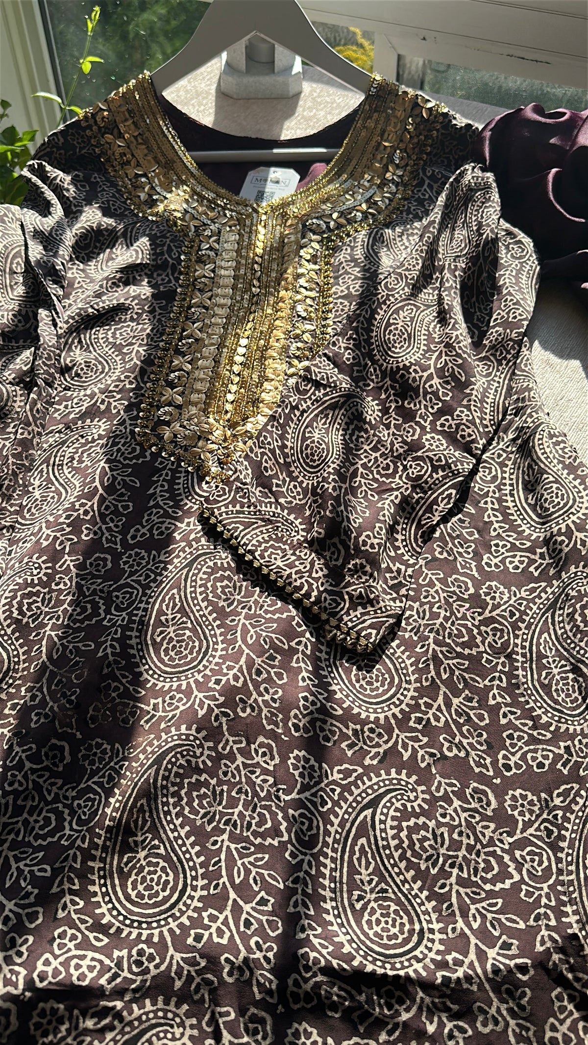 Mulberry Neel Zareen - Organic Ajrak