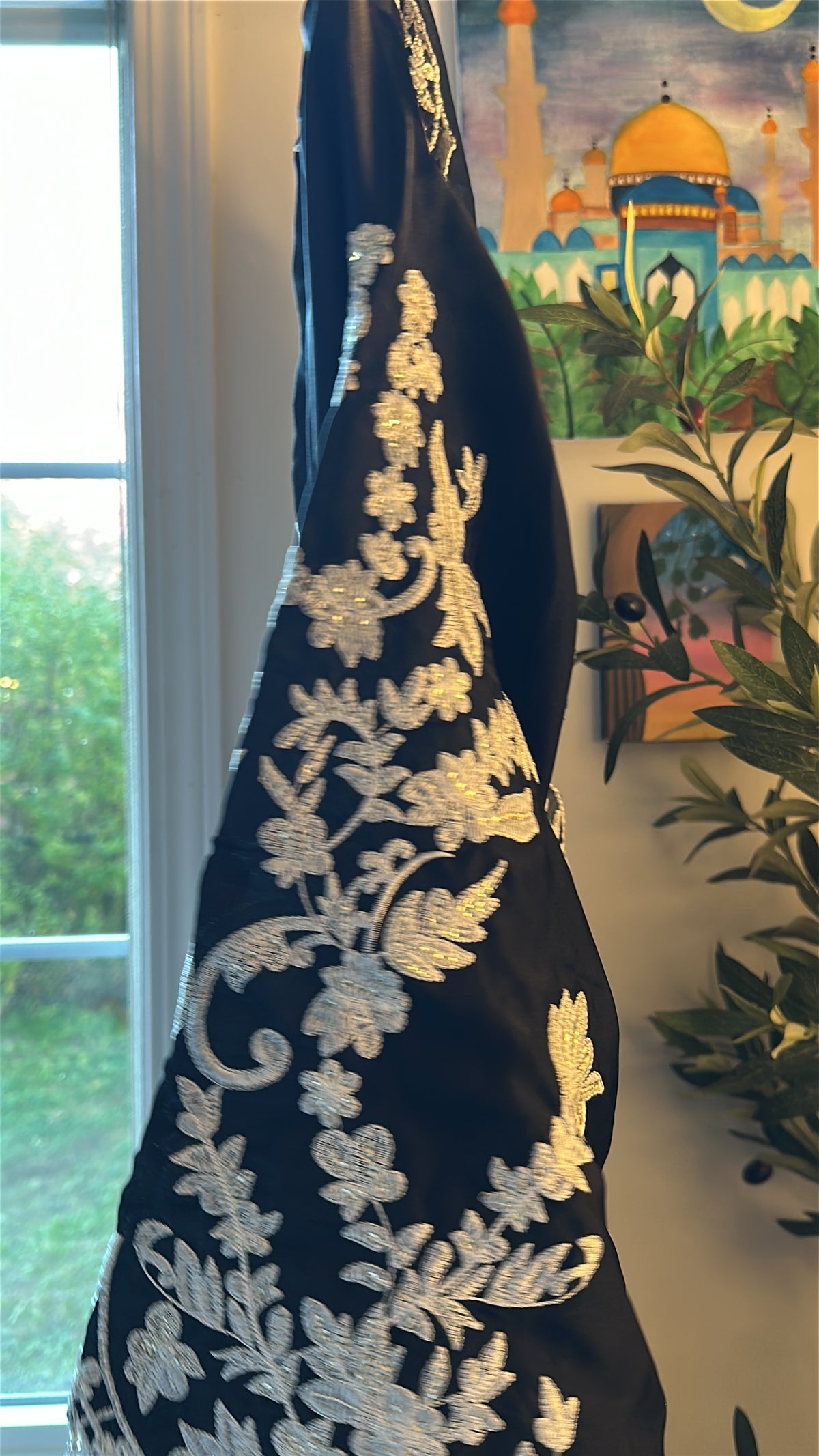 Raat ki Rani / Black Silk — 3-Piece Set