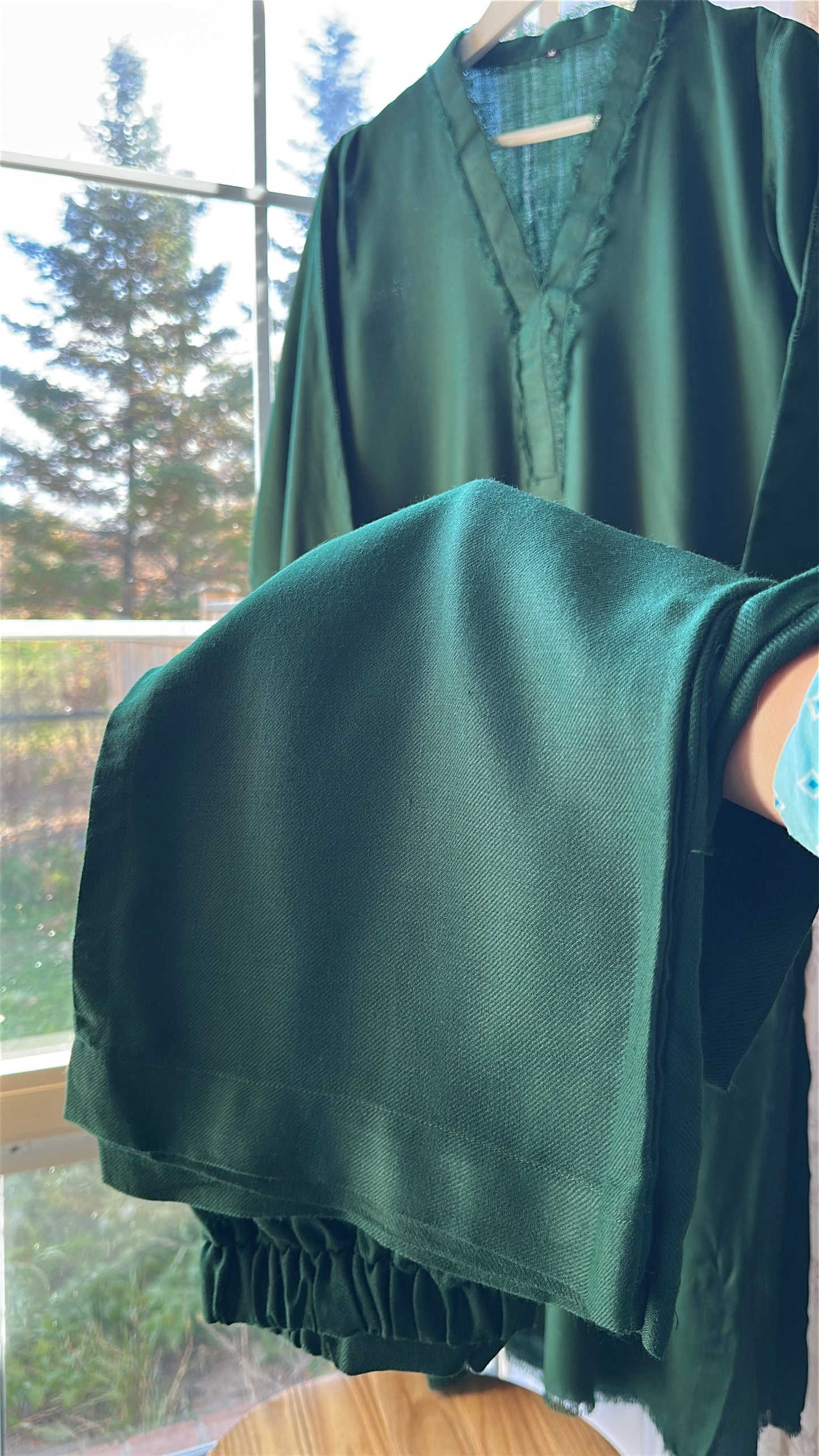 Emerald Haze – Pashmina Cord Set