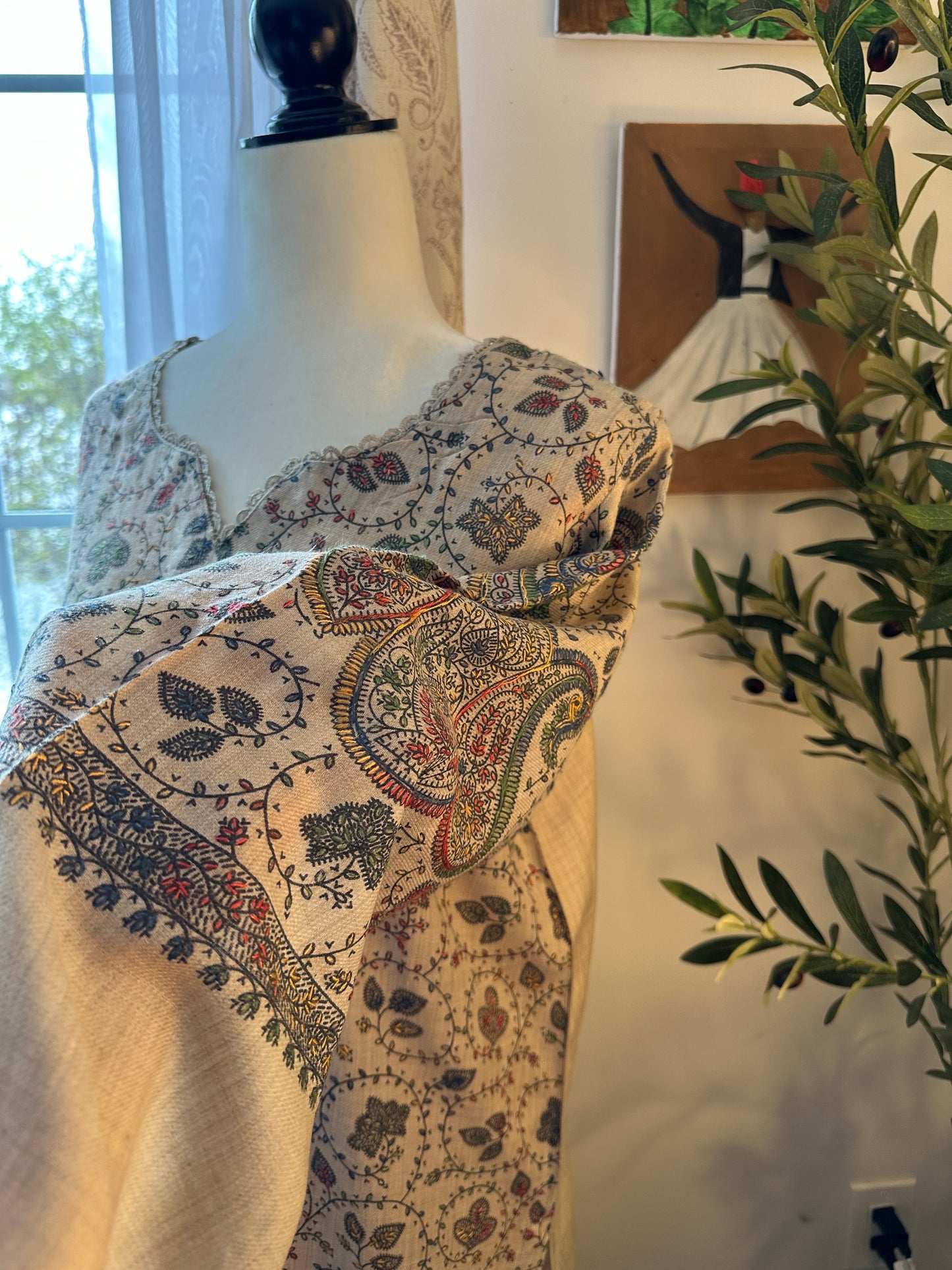 Bagh-e-Kalam – Kalamkari Shawl Shirt