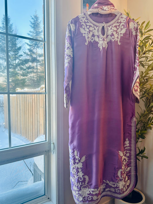 Dusky Lavender – A complete three-piece look