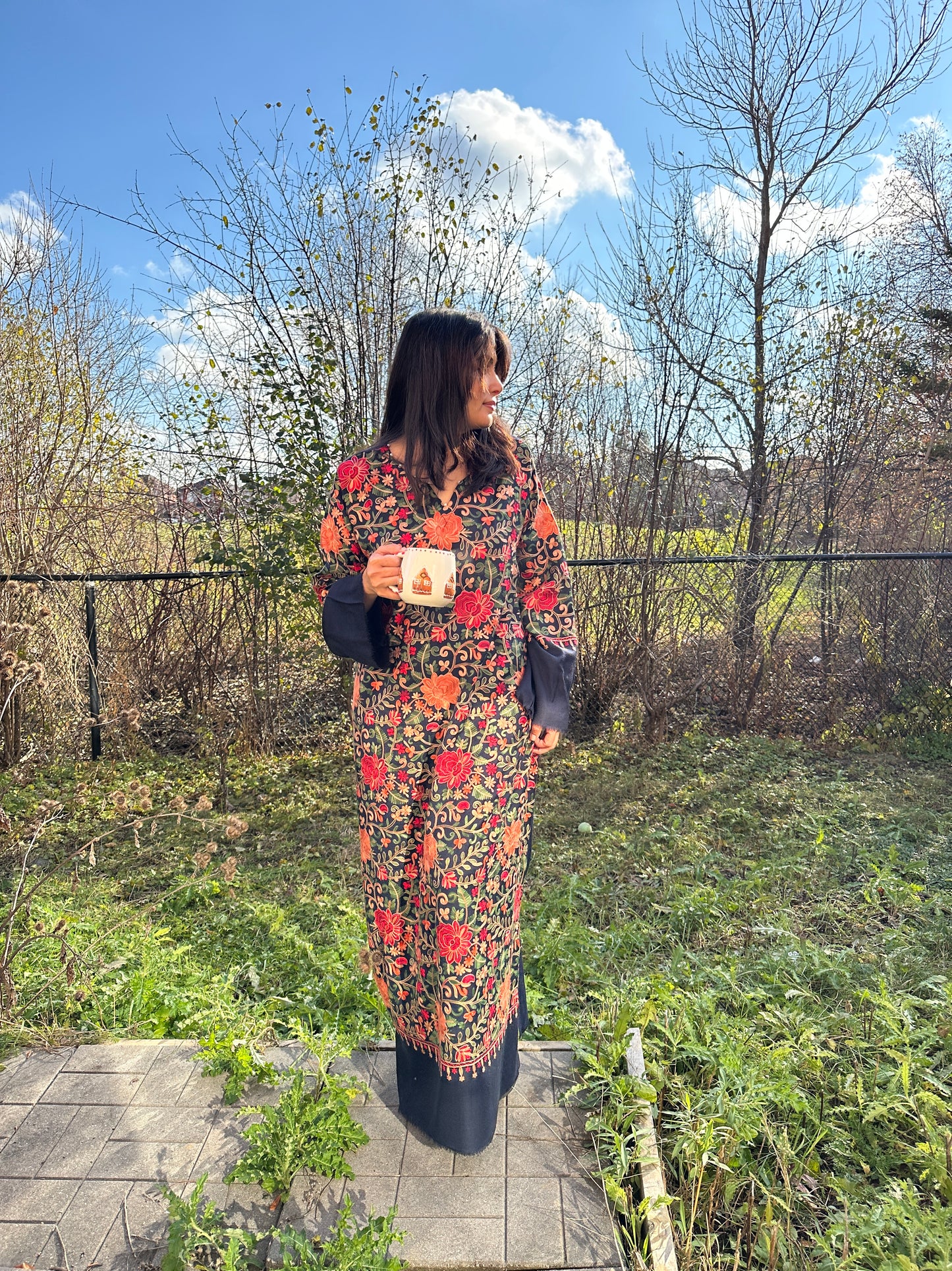 Noor-e-Neel – Heritage Shawl Shirt Series