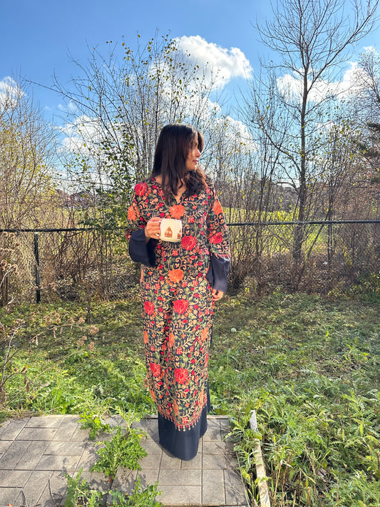 Noor-e-Neel – Heritage Shawl Shirt Series