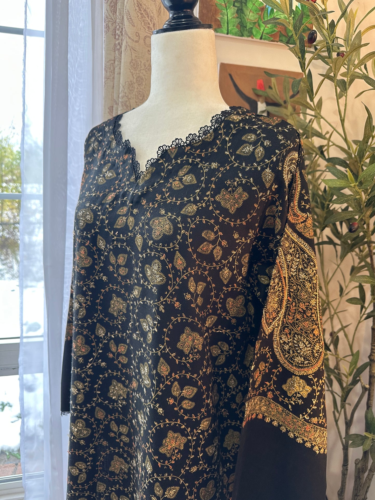 Zar-e-Siyah – Kalamkari Shawl Shirt