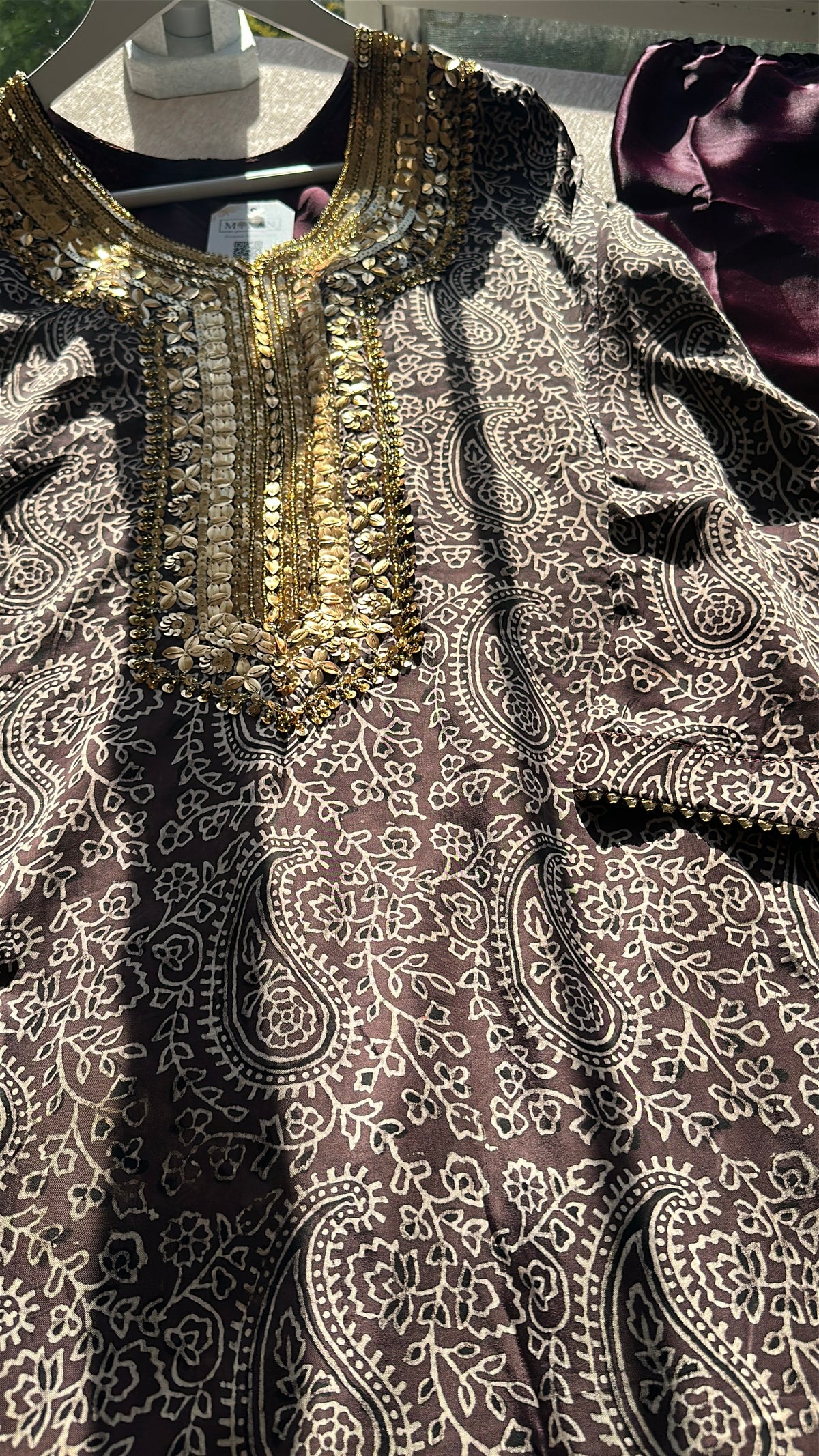 Mulberry Neel Zareen - Organic Ajrak