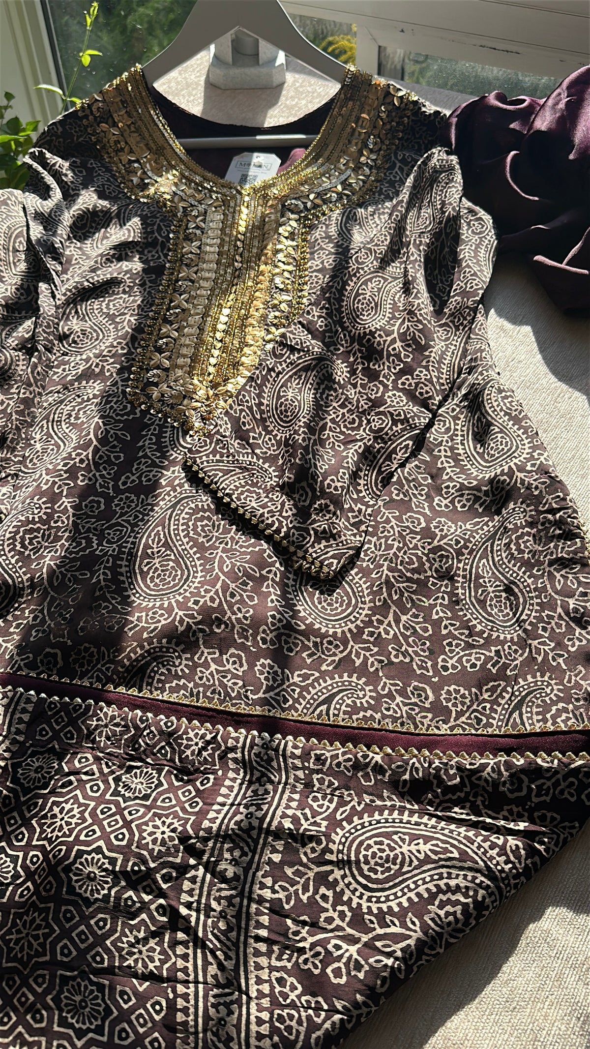 Mulberry Neel Zareen - Organic Ajrak