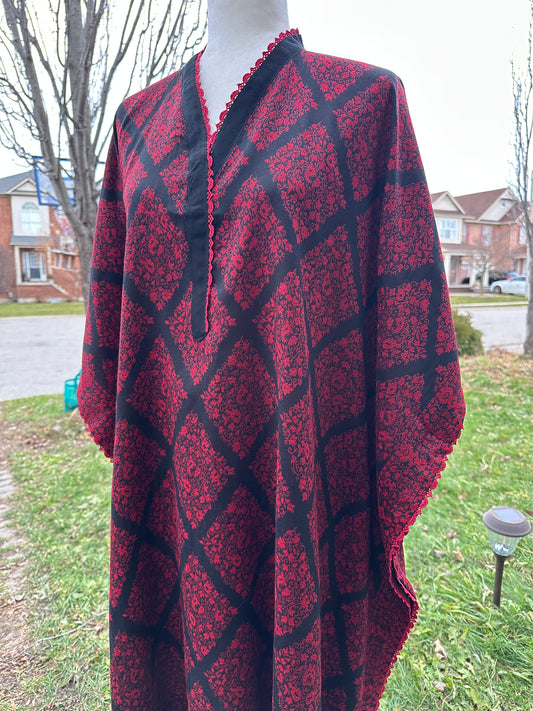 Zar-e-Mohabbat – The Ruby Noir Heritage Wrap