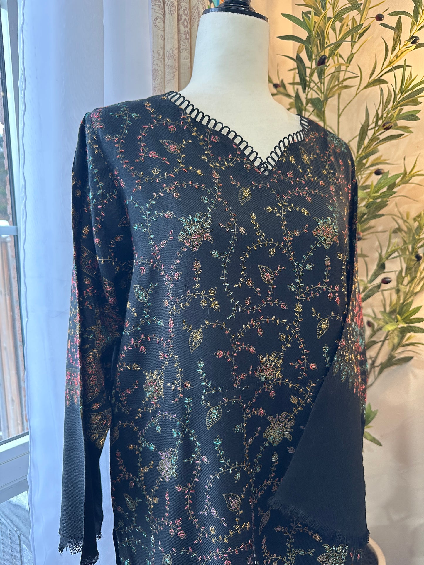 Zar-e-Qalam – Kalamkari Shawl Shirt