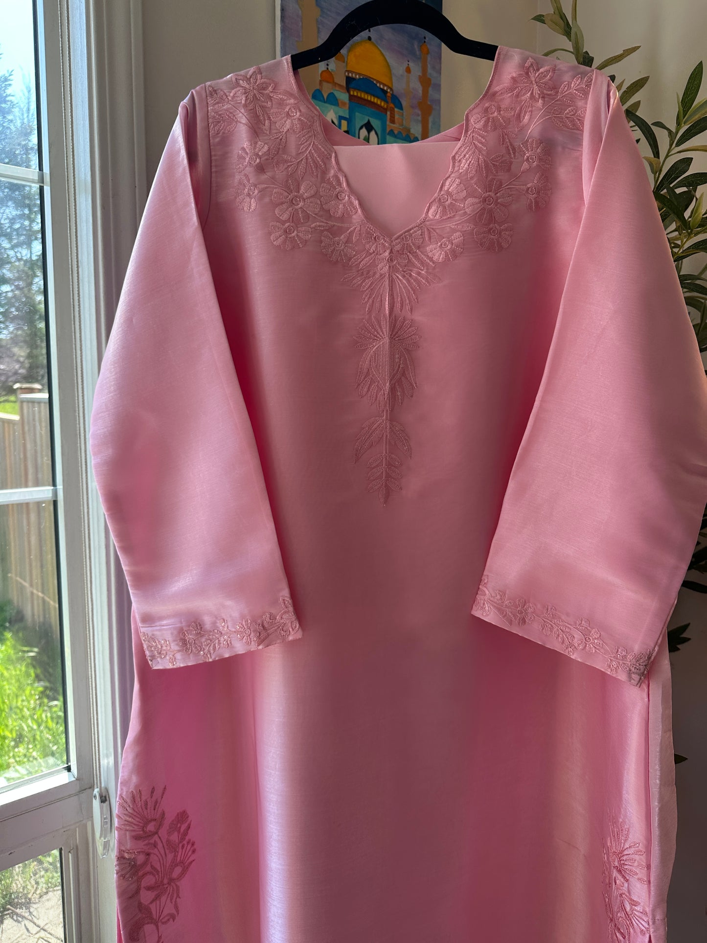 Rose Mist Élan – 2-Piece Kaftan Set